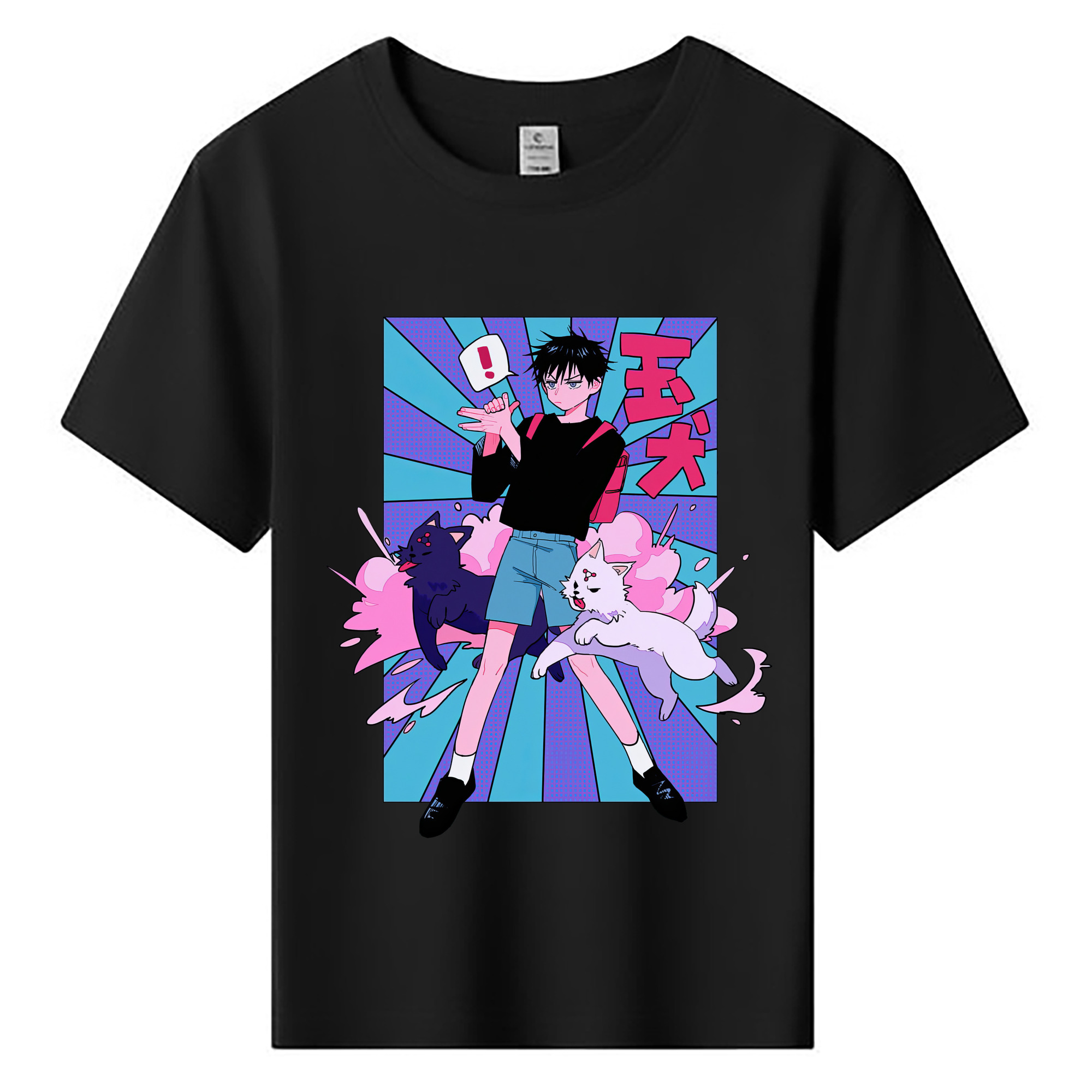 （画像用） 呪術廻戦 Jujutsu Kaisen 綿100％キッズTシャツ（フロントプリント）