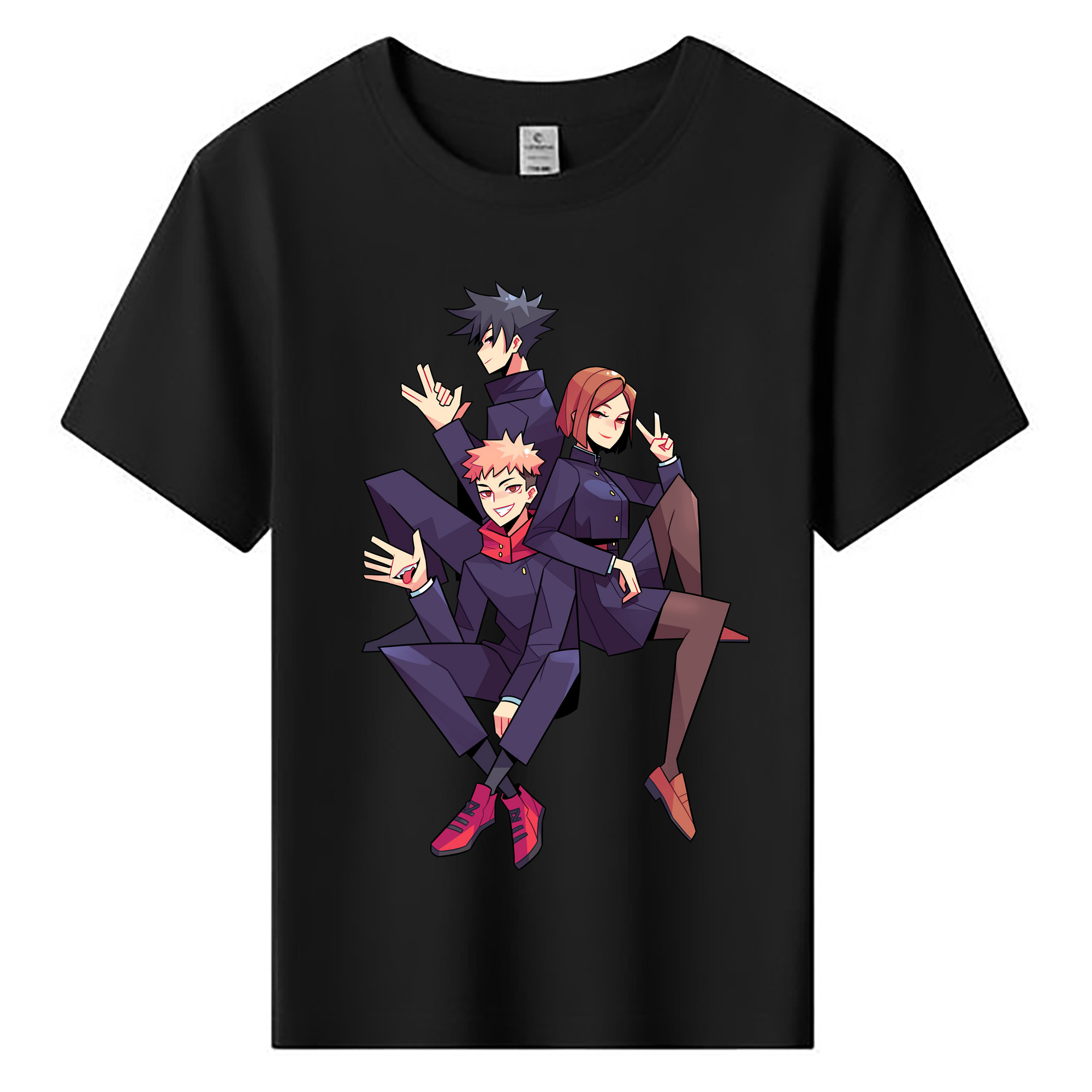 （画像用） 呪術廻戦 Jujutsu Kaisen 綿100％キッズTシャツ（フロントプリント）