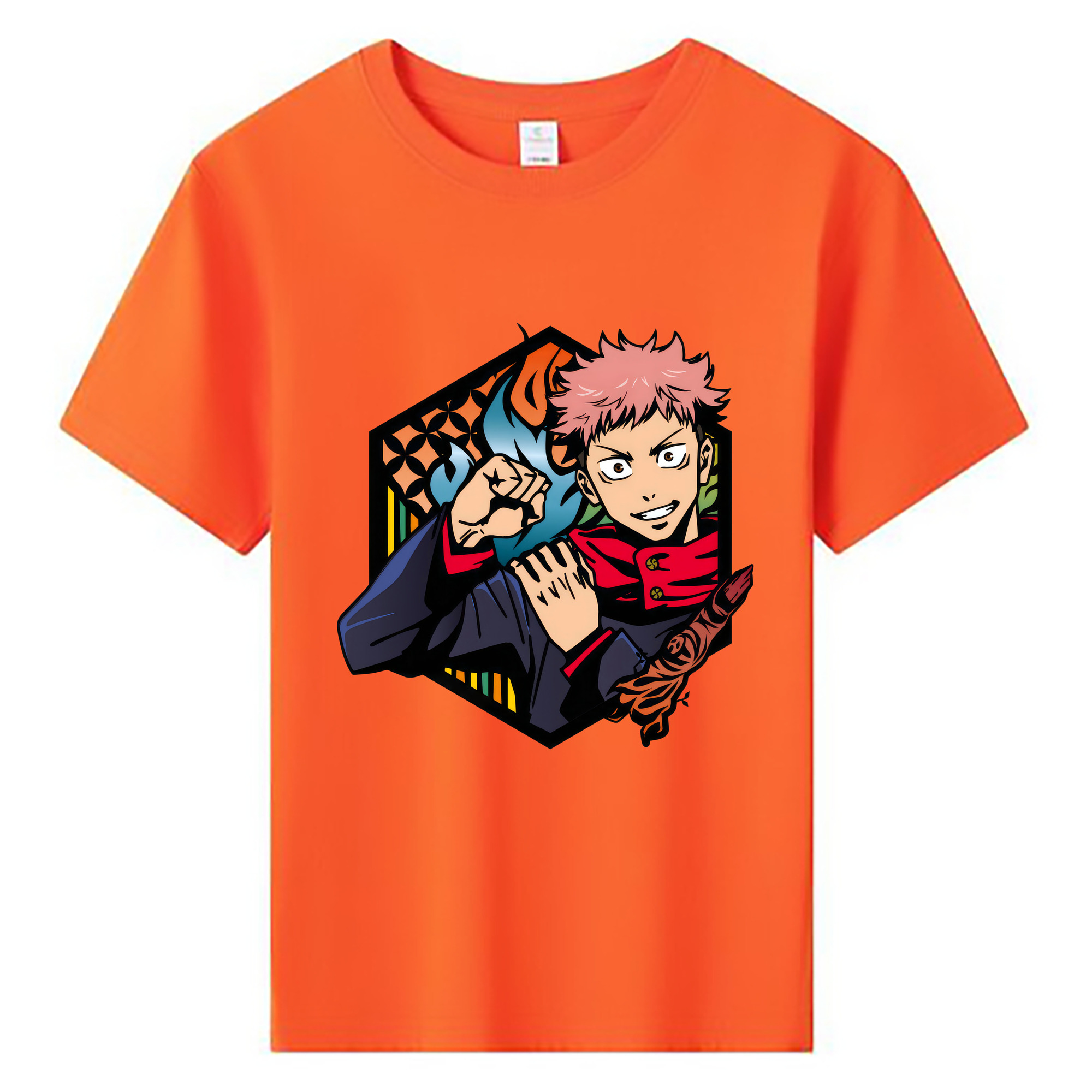 （画像用） 呪術廻戦 Jujutsu Kaisen 綿100％キッズTシャツ（フロントプリント）