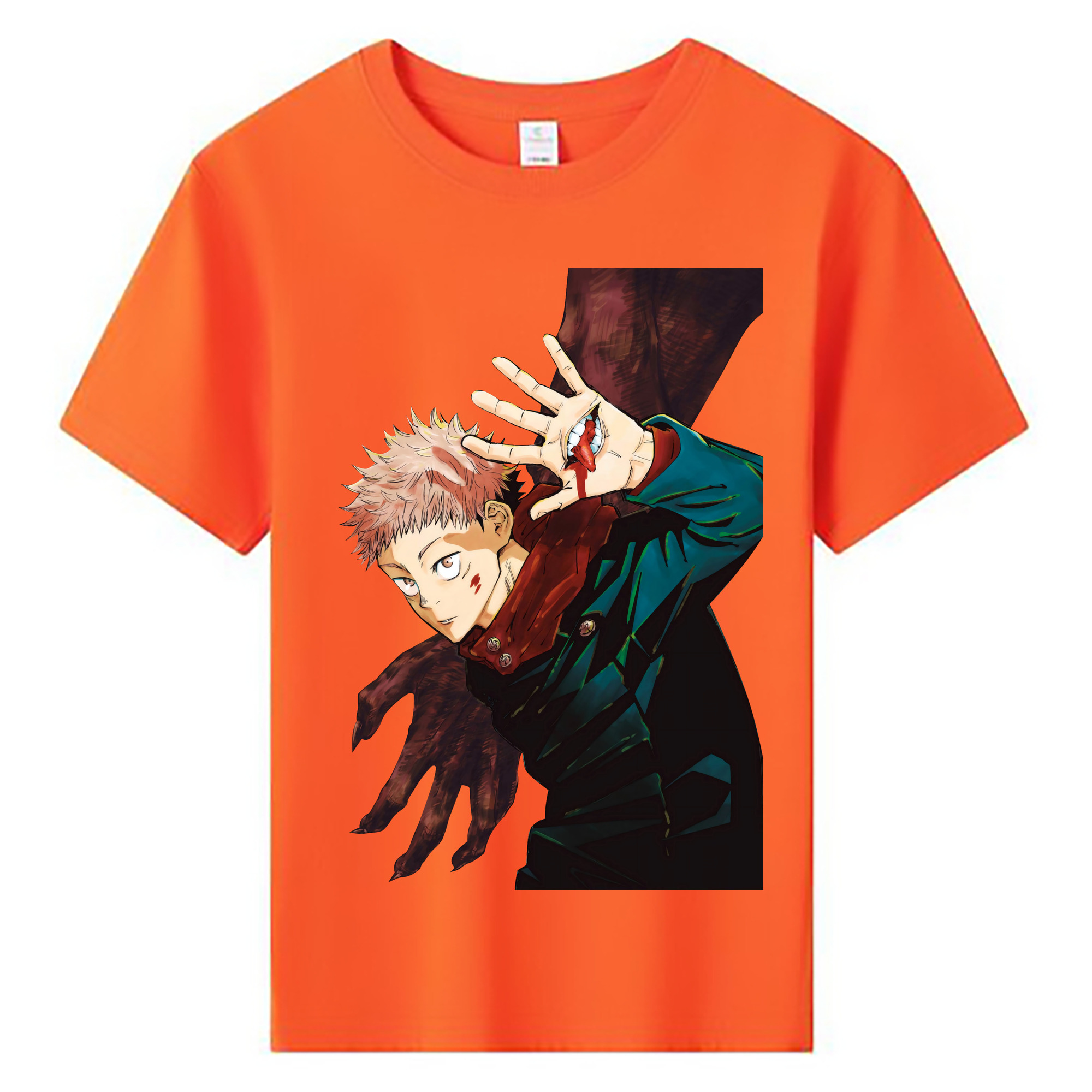 （画像用） 呪術廻戦 Jujutsu Kaisen 綿100％キッズTシャツ（フロントプリント）