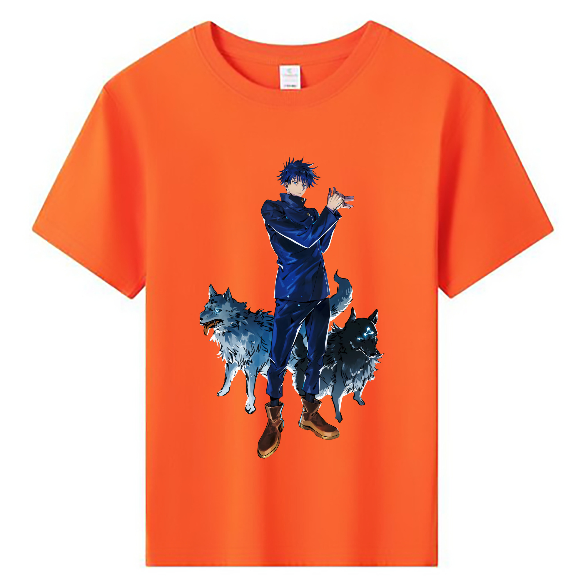 （画像用） 呪術廻戦 Jujutsu Kaisen 綿100％キッズTシャツ（フロントプリント）