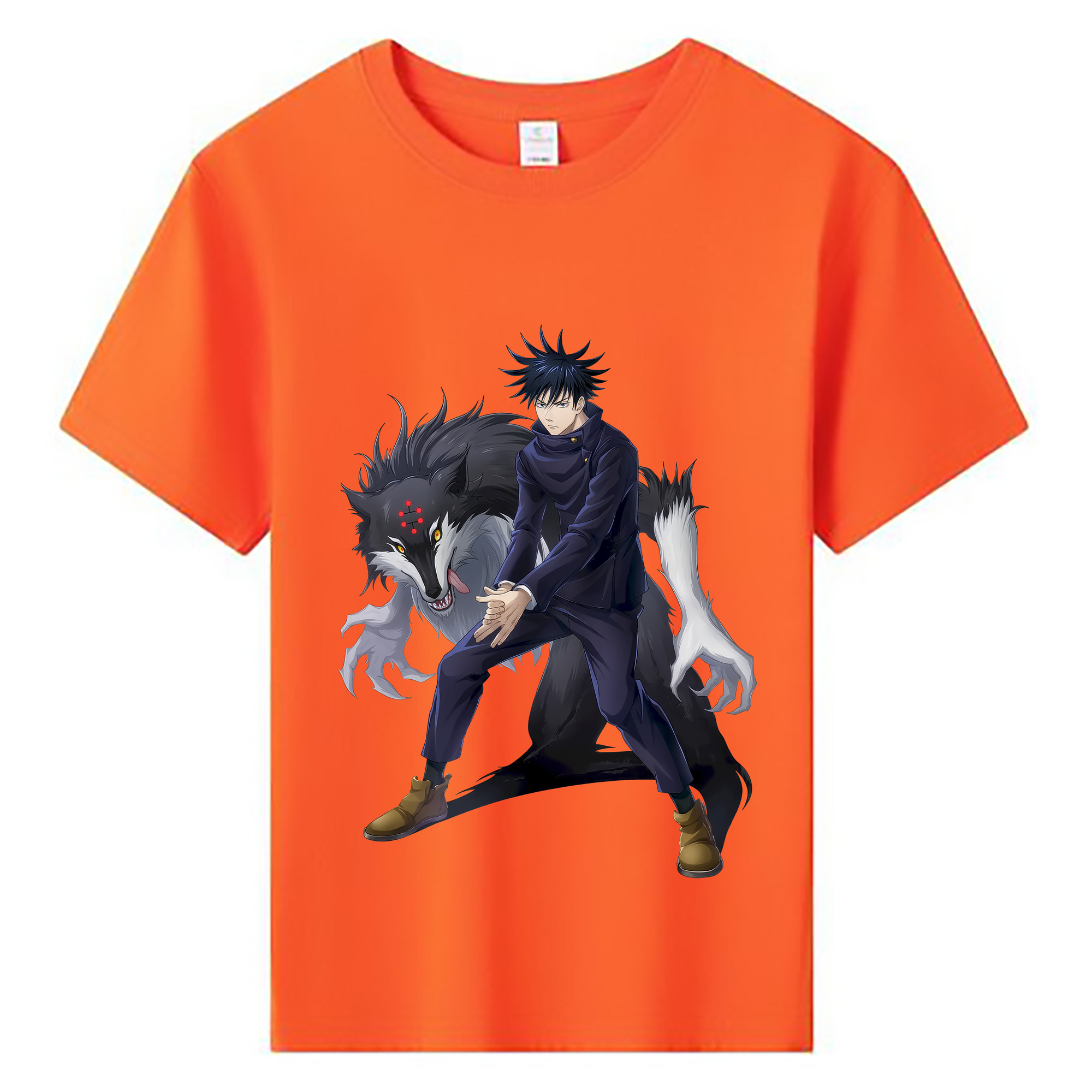（画像用） 呪術廻戦 Jujutsu Kaisen 綿100％キッズTシャツ（フロントプリント）