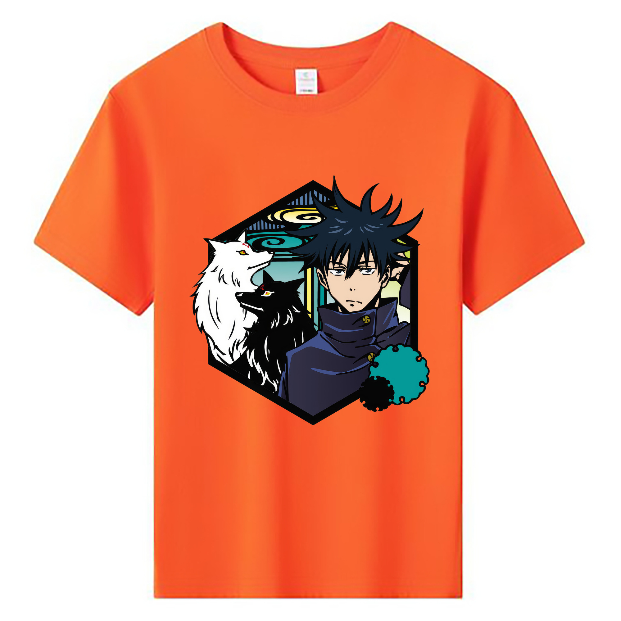 （画像用） 呪術廻戦 Jujutsu Kaisen 綿100％キッズTシャツ（フロントプリント）