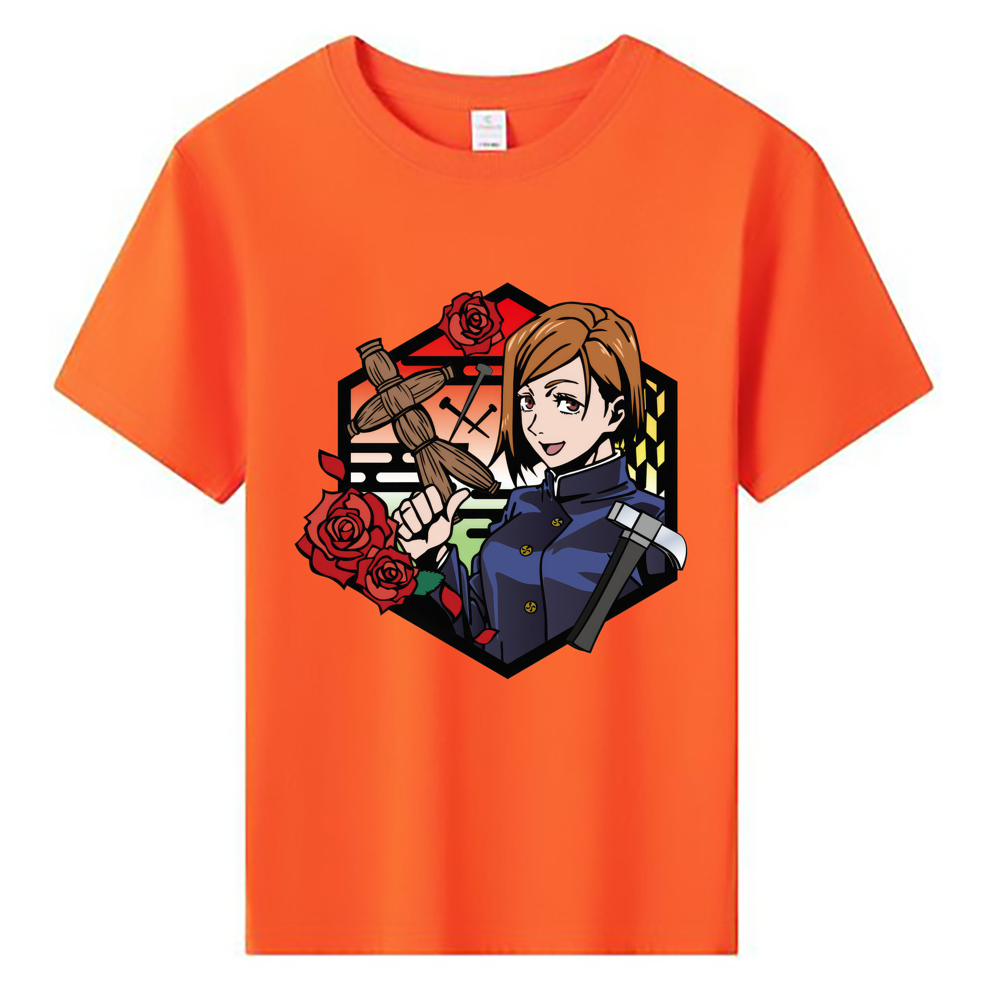 （画像用） 呪術廻戦 Jujutsu Kaisen 綿100％キッズTシャツ（フロントプリント）