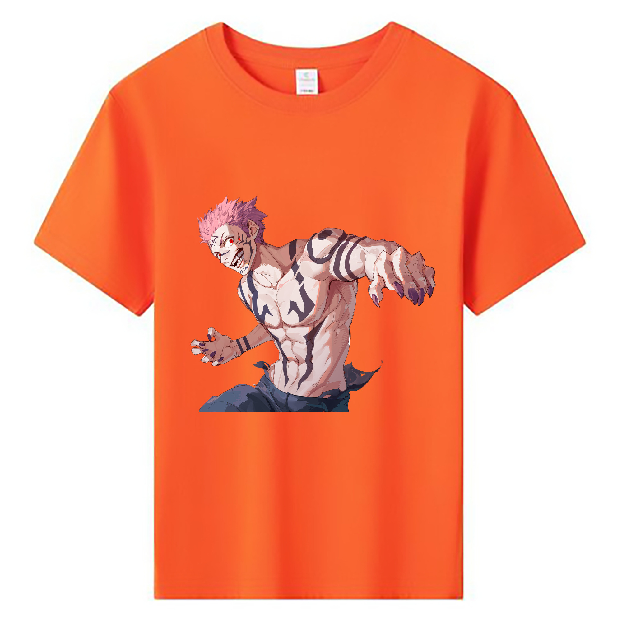 （画像用） 呪術廻戦 Jujutsu Kaisen 綿100％キッズTシャツ（フロントプリント）