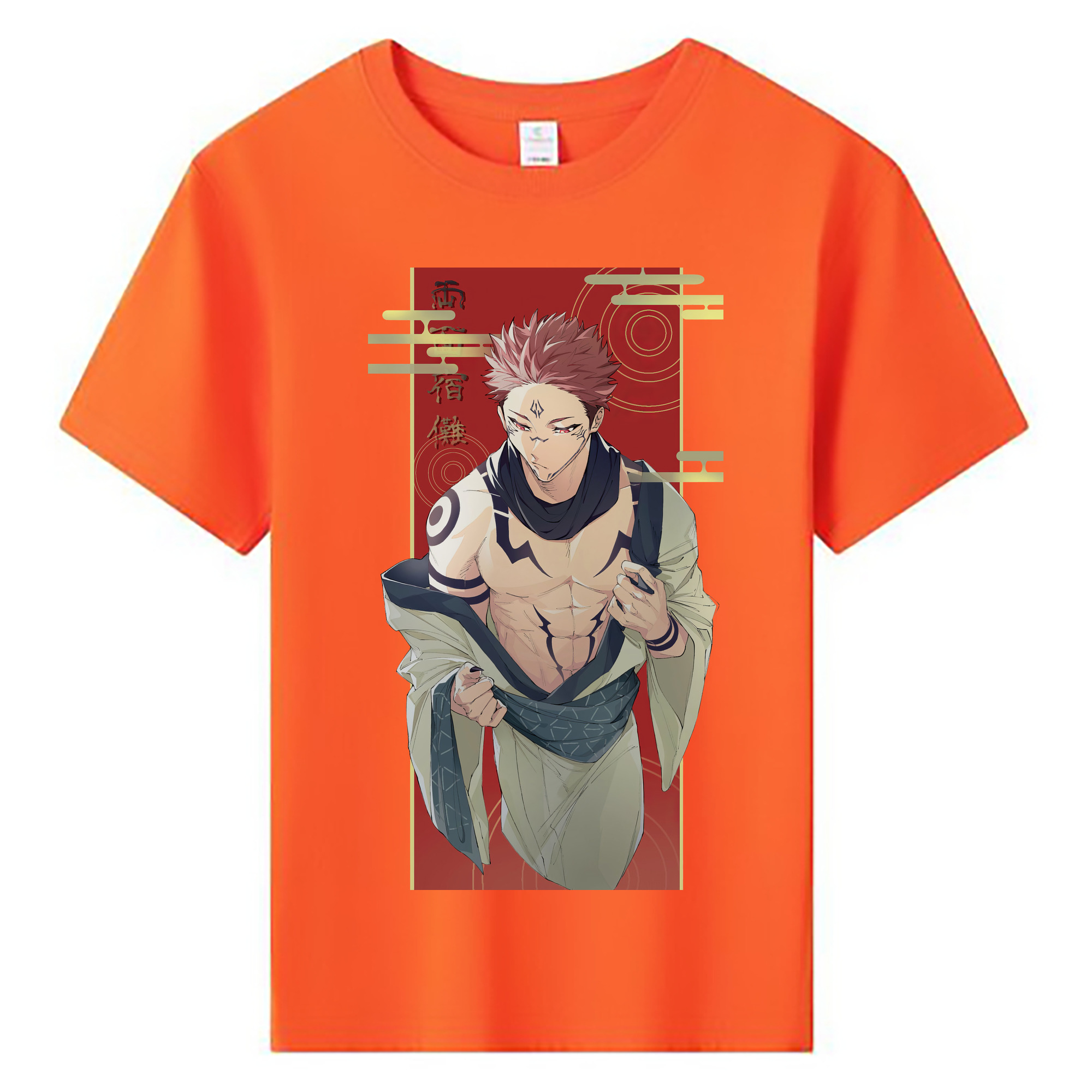 （画像用） 呪術廻戦 Jujutsu Kaisen 綿100％キッズTシャツ（フロントプリント）