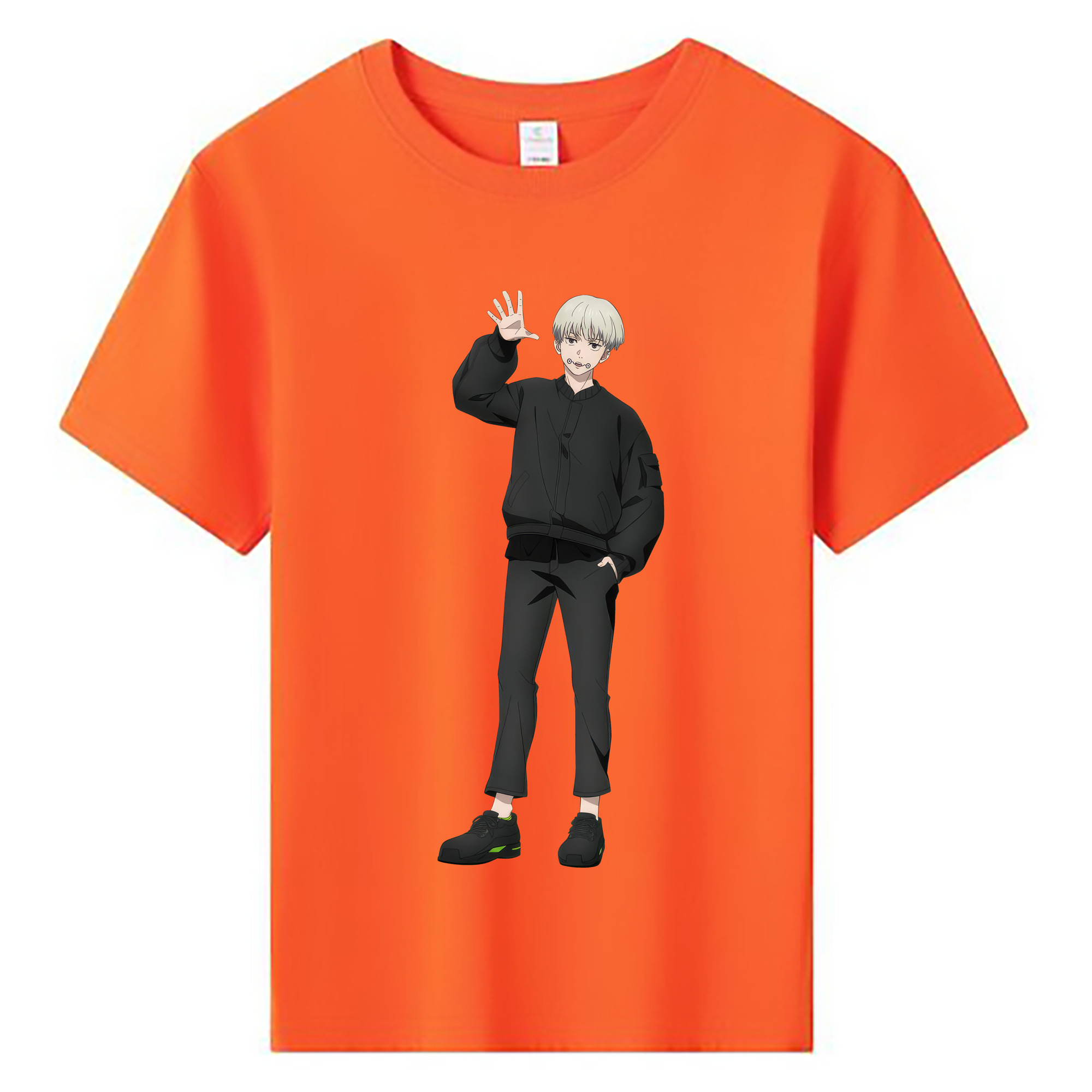 （画像用） 呪術廻戦 Jujutsu Kaisen 綿100％キッズTシャツ（フロントプリント）