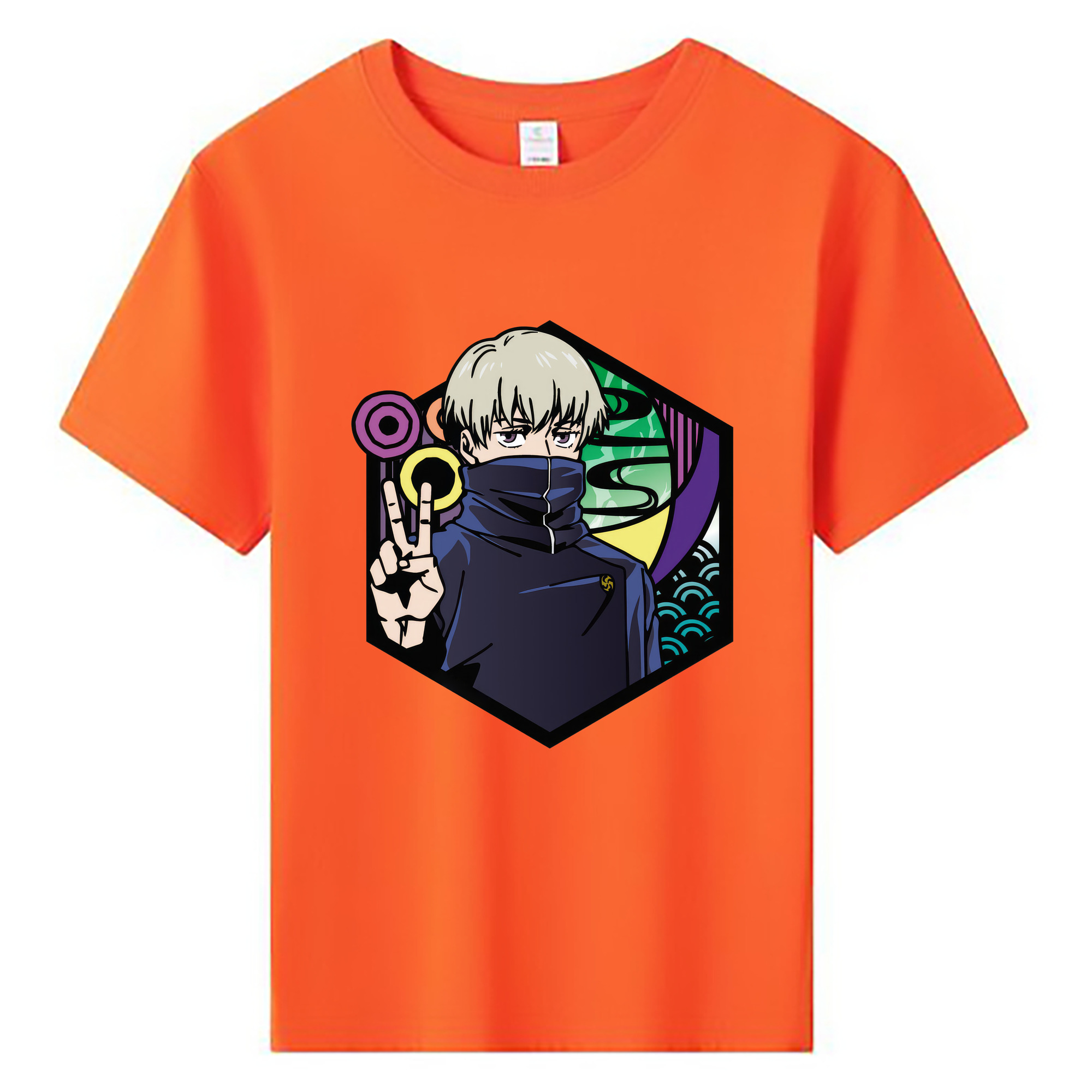 （画像用） 呪術廻戦 Jujutsu Kaisen 綿100％キッズTシャツ（フロントプリント）