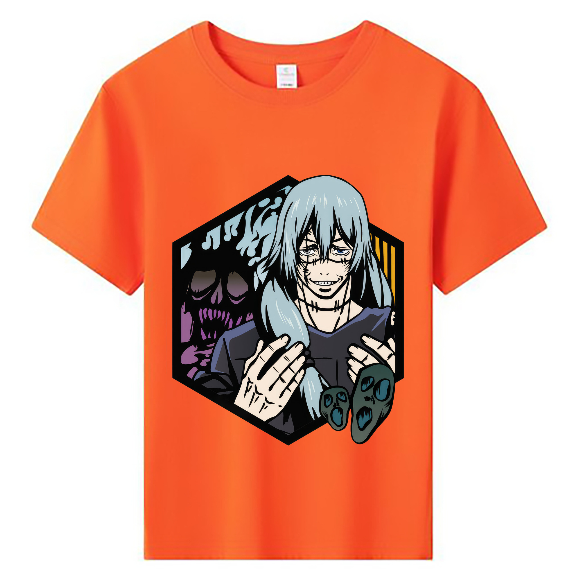 （画像用） 呪術廻戦 Jujutsu Kaisen 綿100％キッズTシャツ（フロントプリント）