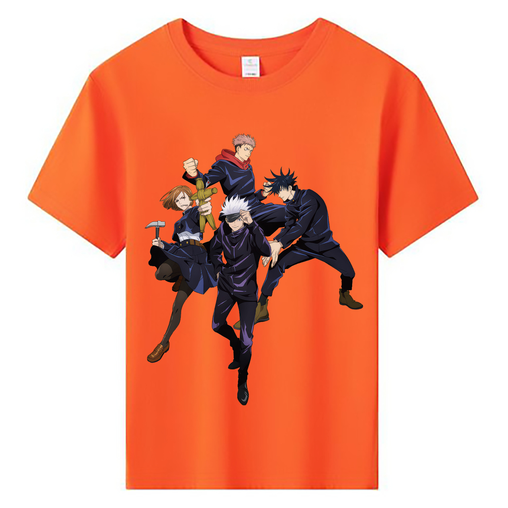 （画像用） 呪術廻戦 Jujutsu Kaisen 綿100％キッズTシャツ（フロントプリント）