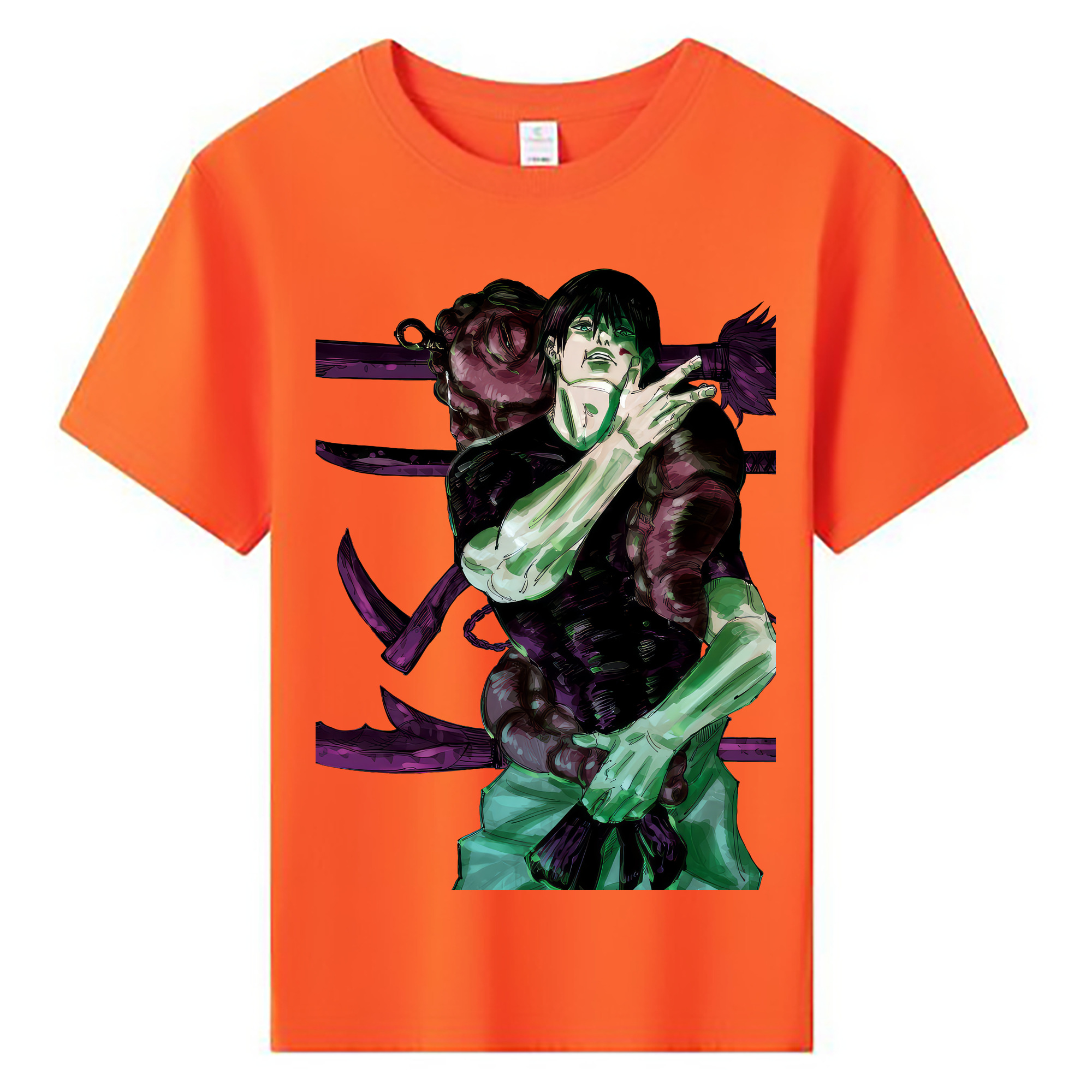 （画像用） 呪術廻戦 Jujutsu Kaisen 綿100％キッズTシャツ（フロントプリント）