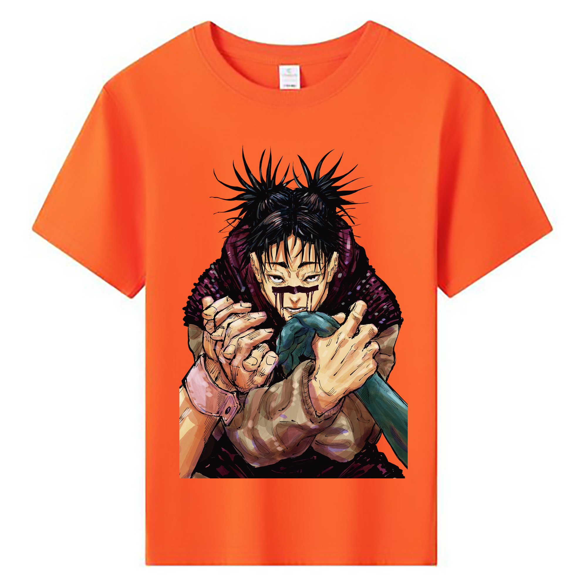 （画像用） 呪術廻戦 Jujutsu Kaisen 綿100％キッズTシャツ（フロントプリント）