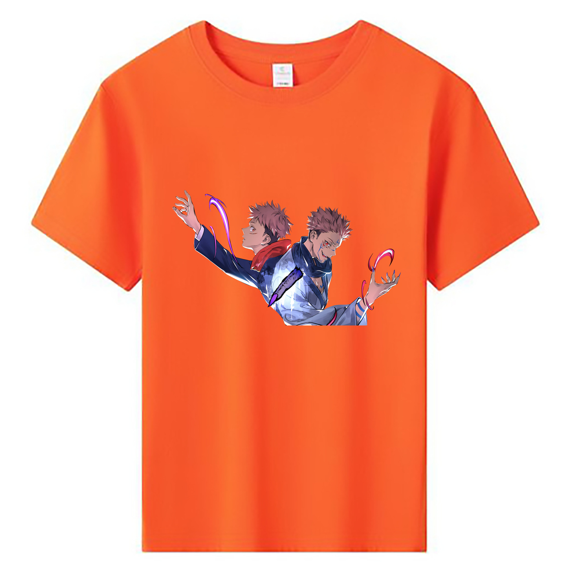 （画像用） 呪術廻戦 Jujutsu Kaisen 綿100％キッズTシャツ（フロントプリント）