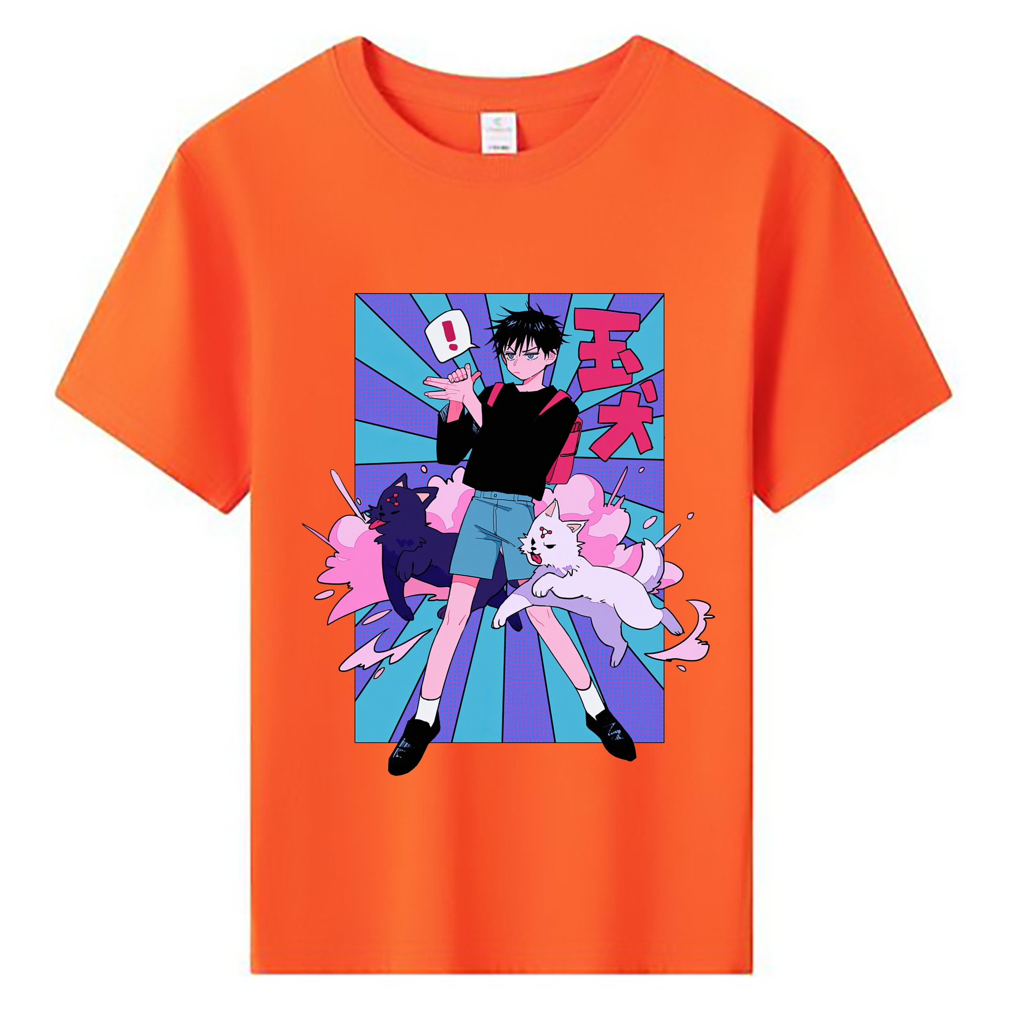 （画像用） 呪術廻戦 Jujutsu Kaisen 綿100％キッズTシャツ（フロントプリント）