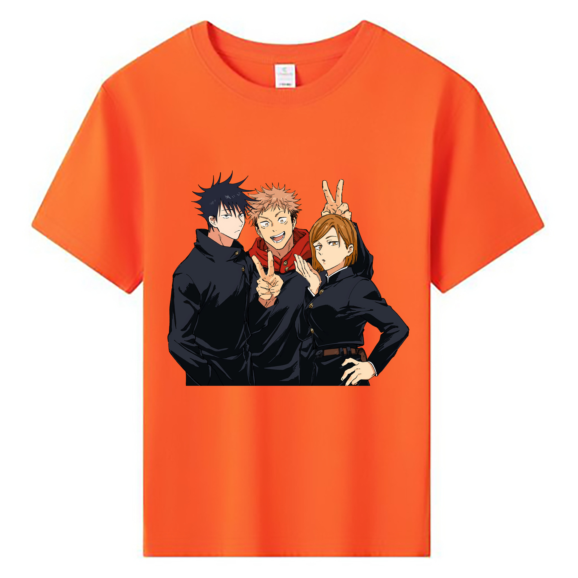 （画像用） 呪術廻戦 Jujutsu Kaisen 綿100％キッズTシャツ（フロントプリント）