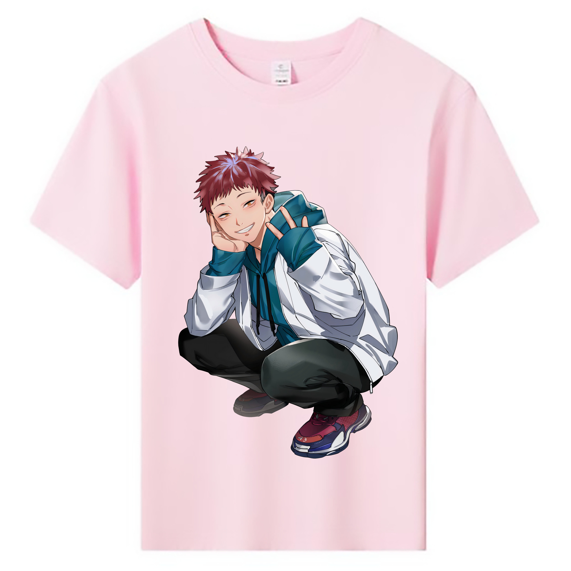（画像用） 呪術廻戦 Jujutsu Kaisen 綿100％キッズTシャツ（フロントプリント）