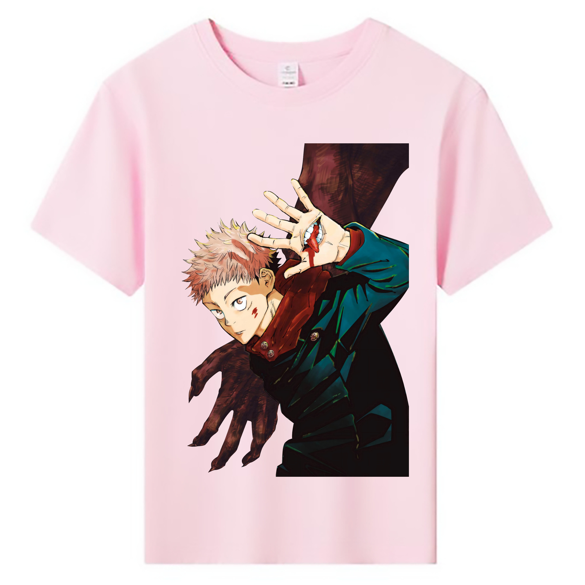 （画像用） 呪術廻戦 Jujutsu Kaisen 綿100％キッズTシャツ（フロントプリント）