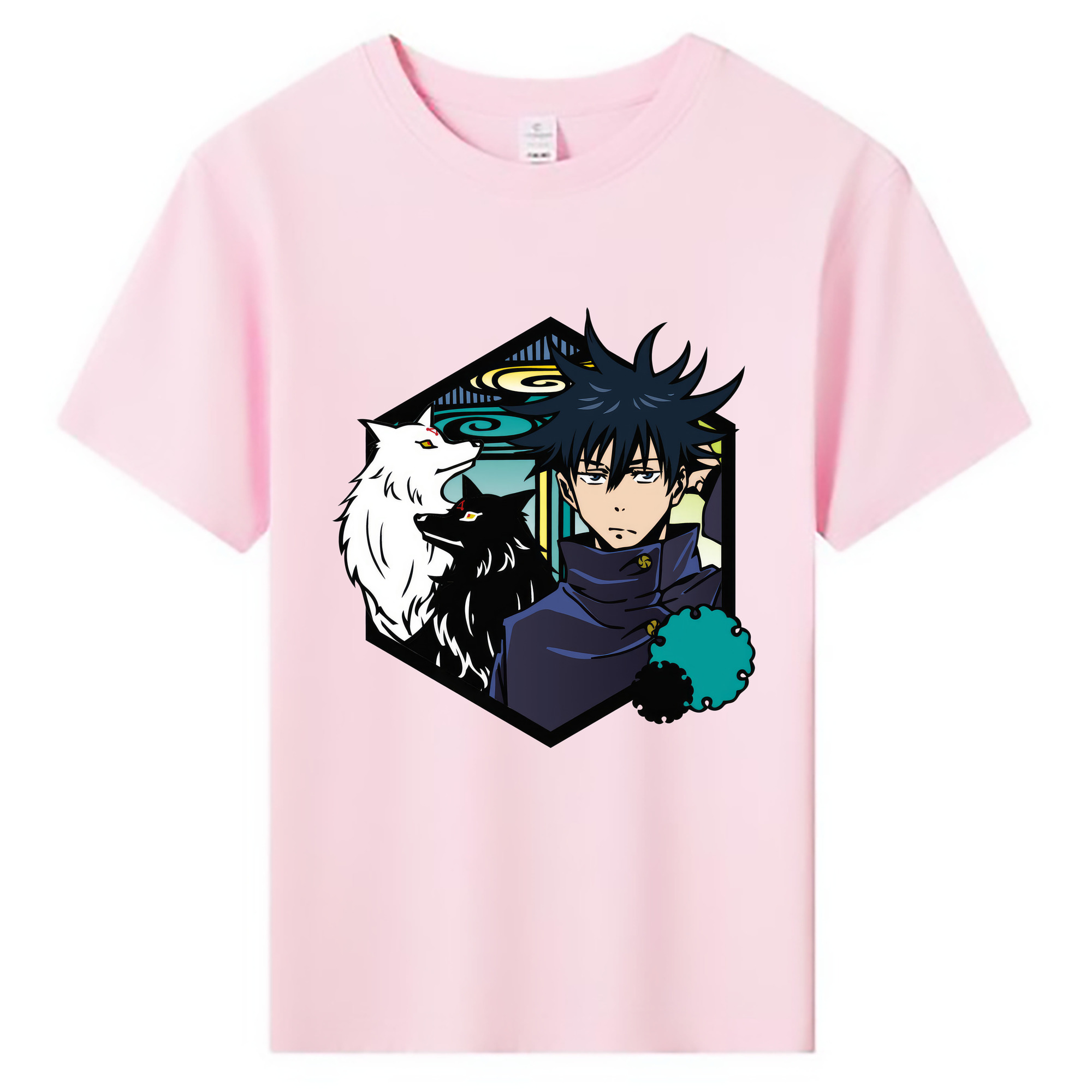 （画像用） 呪術廻戦 Jujutsu Kaisen 綿100％キッズTシャツ（フロントプリント）