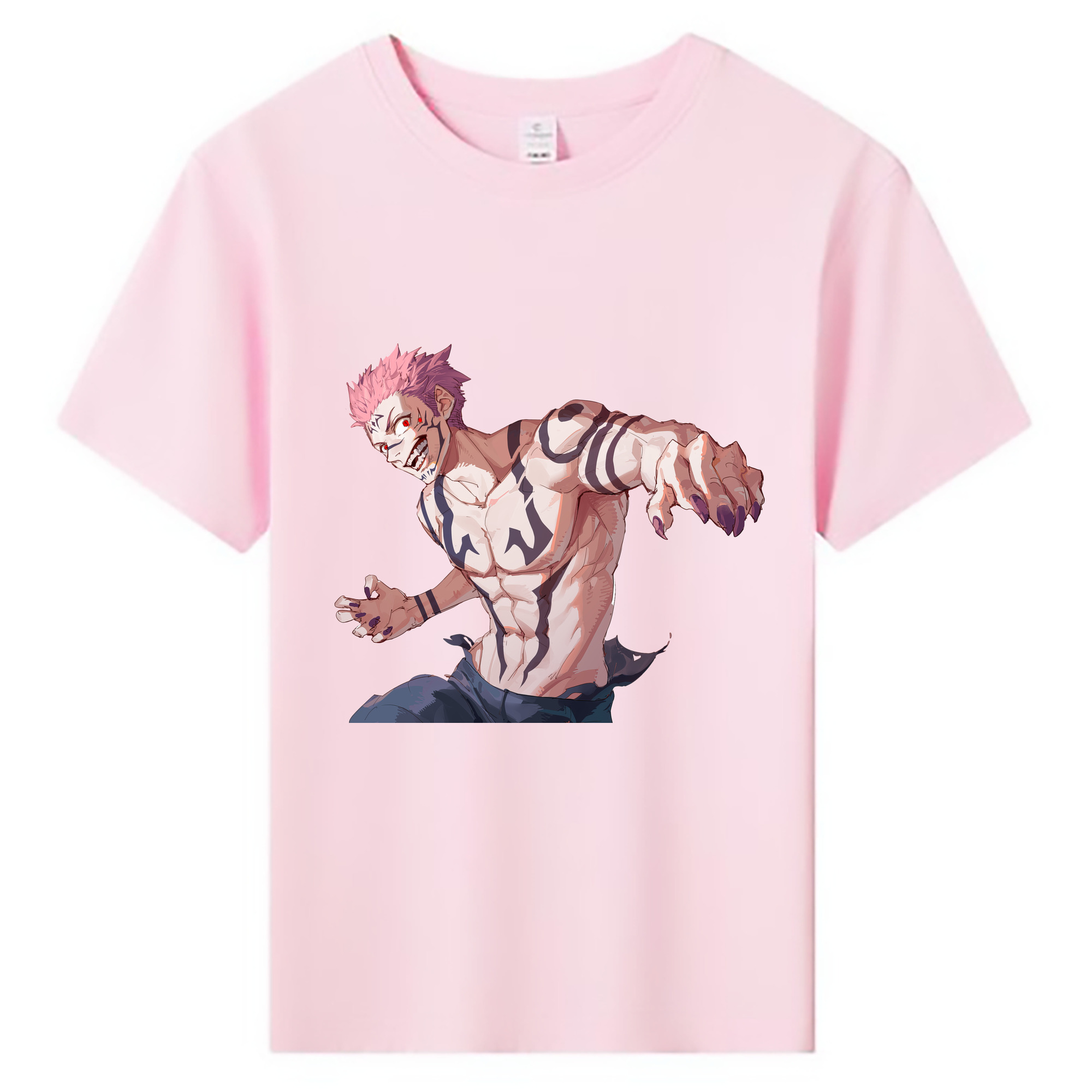 （画像用） 呪術廻戦 Jujutsu Kaisen 綿100％キッズTシャツ（フロントプリント）