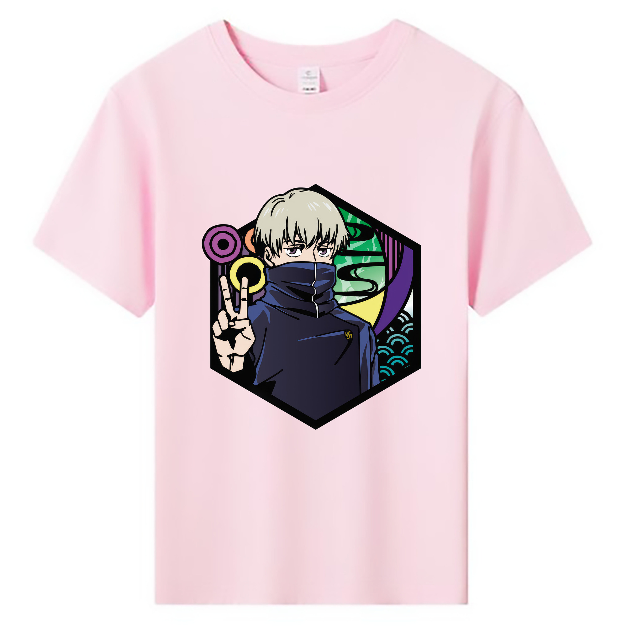 （画像用） 呪術廻戦 Jujutsu Kaisen 綿100％キッズTシャツ（フロントプリント）
