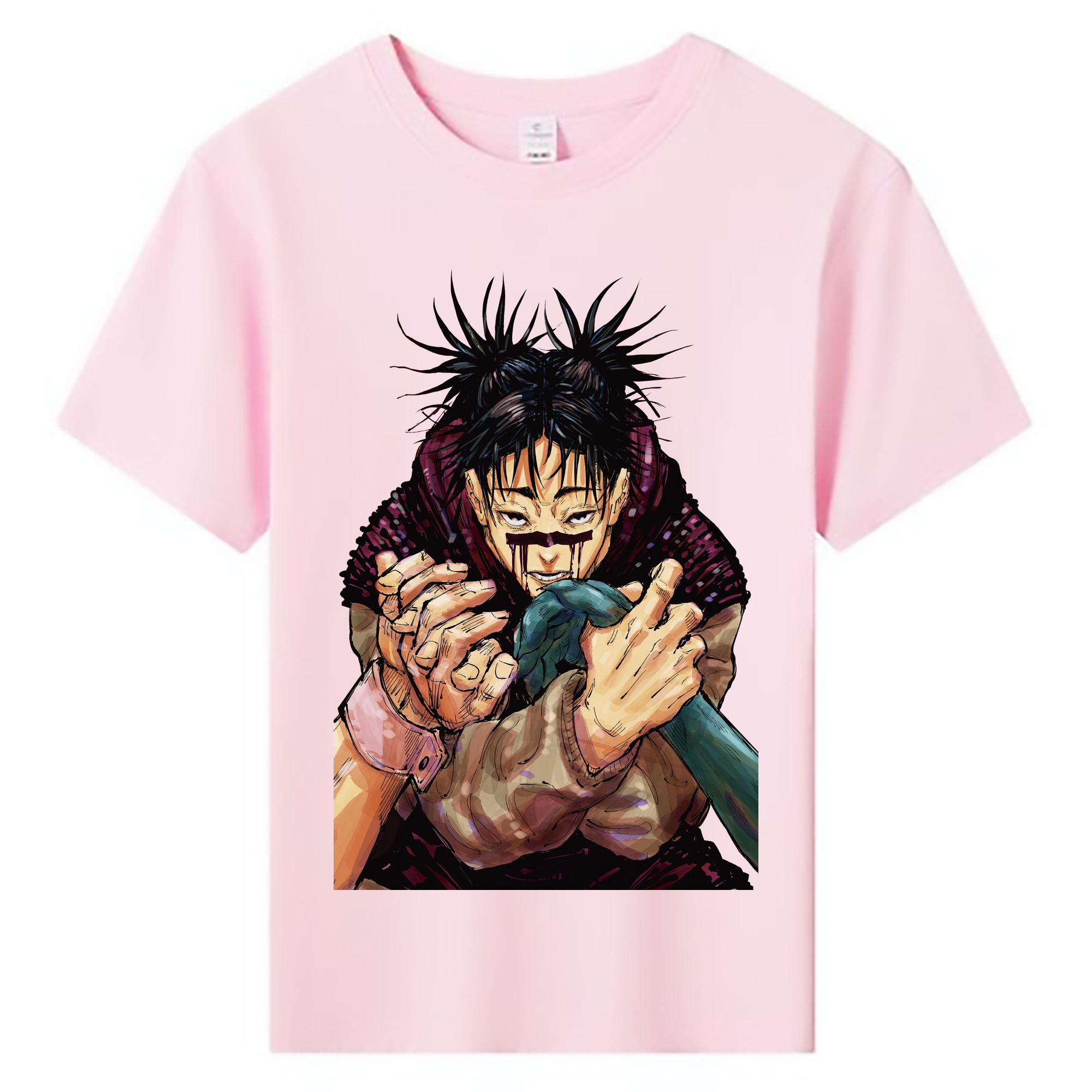 （画像用） 呪術廻戦 Jujutsu Kaisen 綿100％キッズTシャツ（フロントプリント）