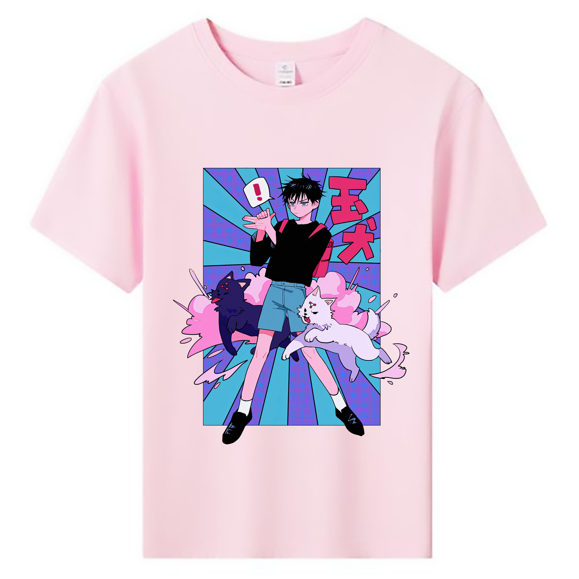 （画像用） 呪術廻戦 Jujutsu Kaisen 綿100％キッズTシャツ（フロントプリント）