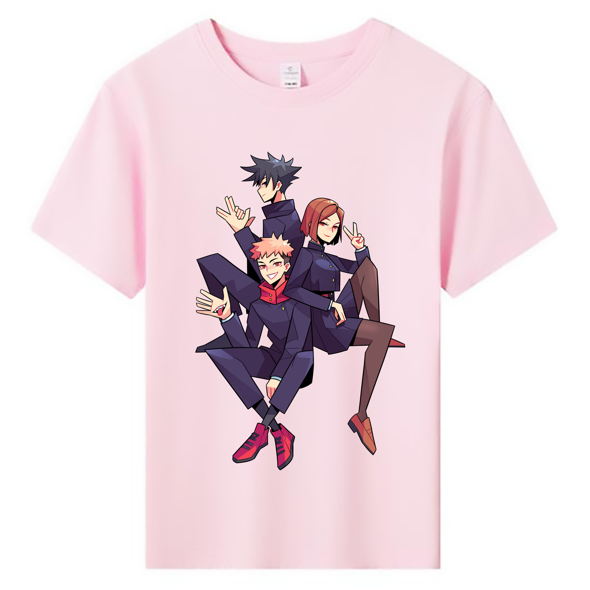 （画像用） 呪術廻戦 Jujutsu Kaisen 綿100％キッズTシャツ（フロントプリント）