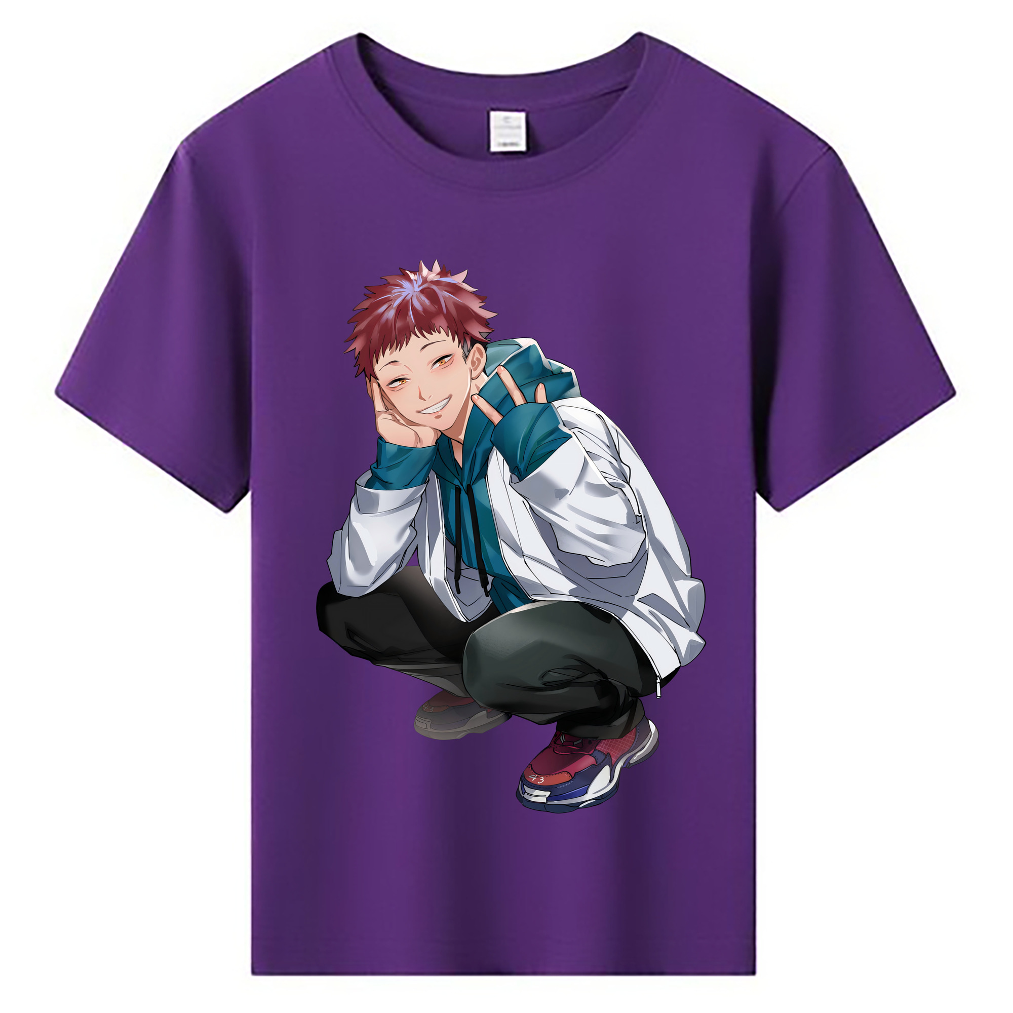 （画像用） 呪術廻戦 Jujutsu Kaisen 綿100％キッズTシャツ（フロントプリント）