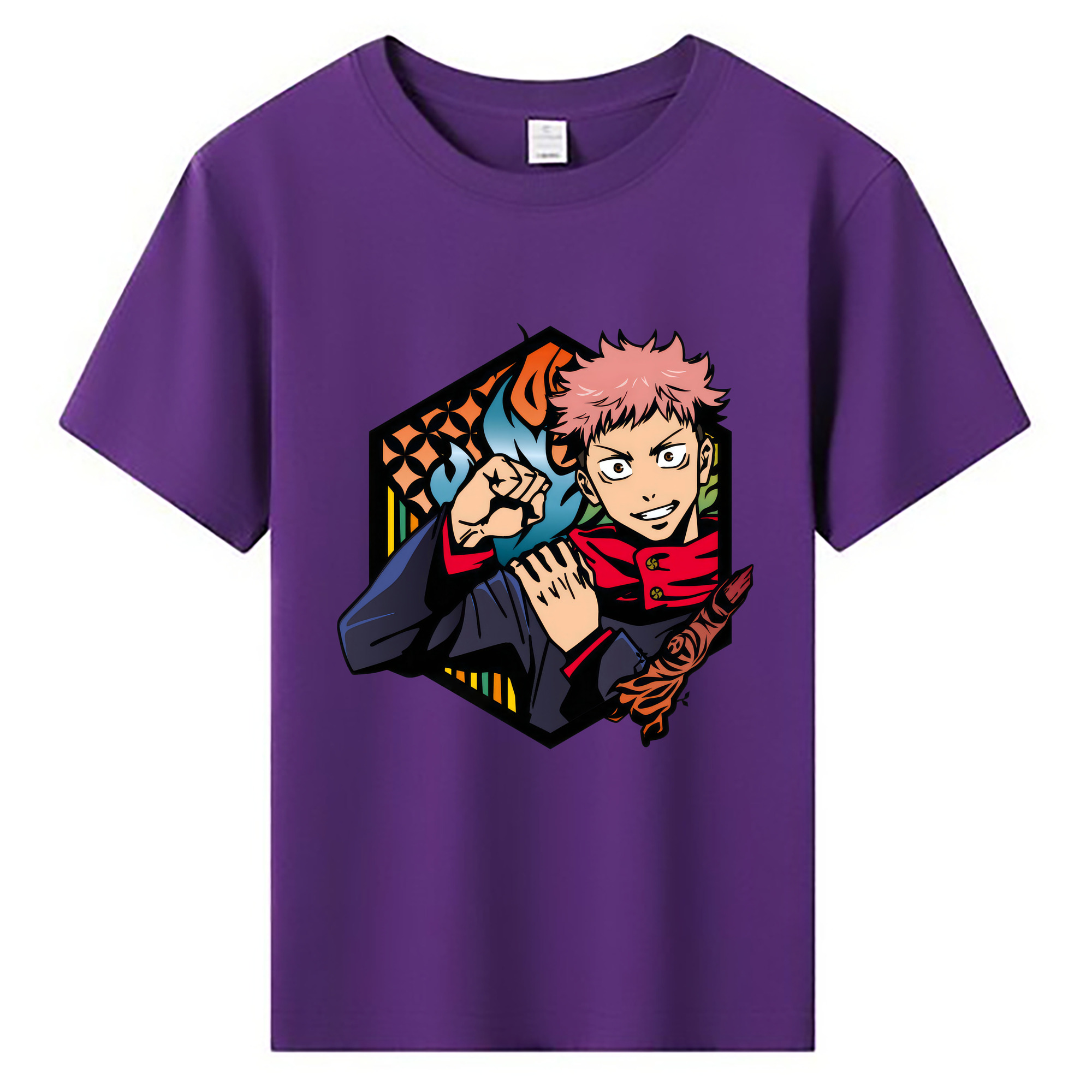 （画像用） 呪術廻戦 Jujutsu Kaisen 綿100％キッズTシャツ（フロントプリント）
