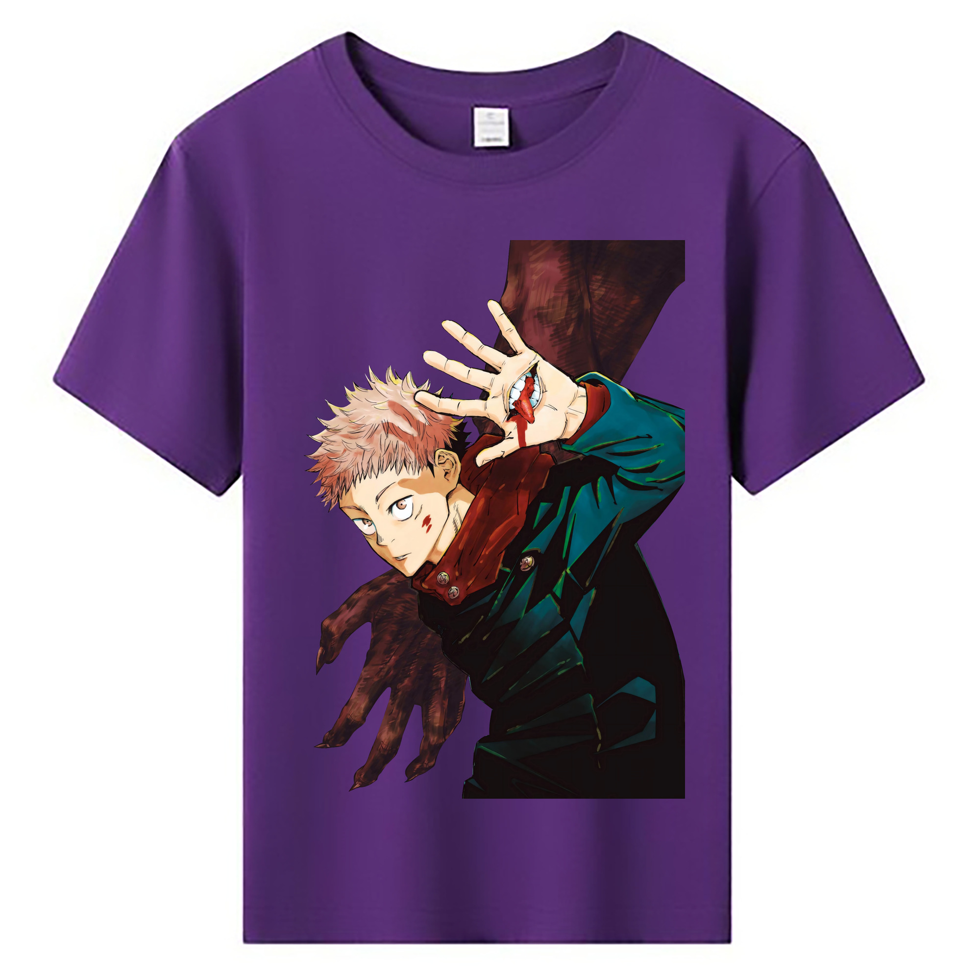 （画像用） 呪術廻戦 Jujutsu Kaisen 綿100％キッズTシャツ（フロントプリント）