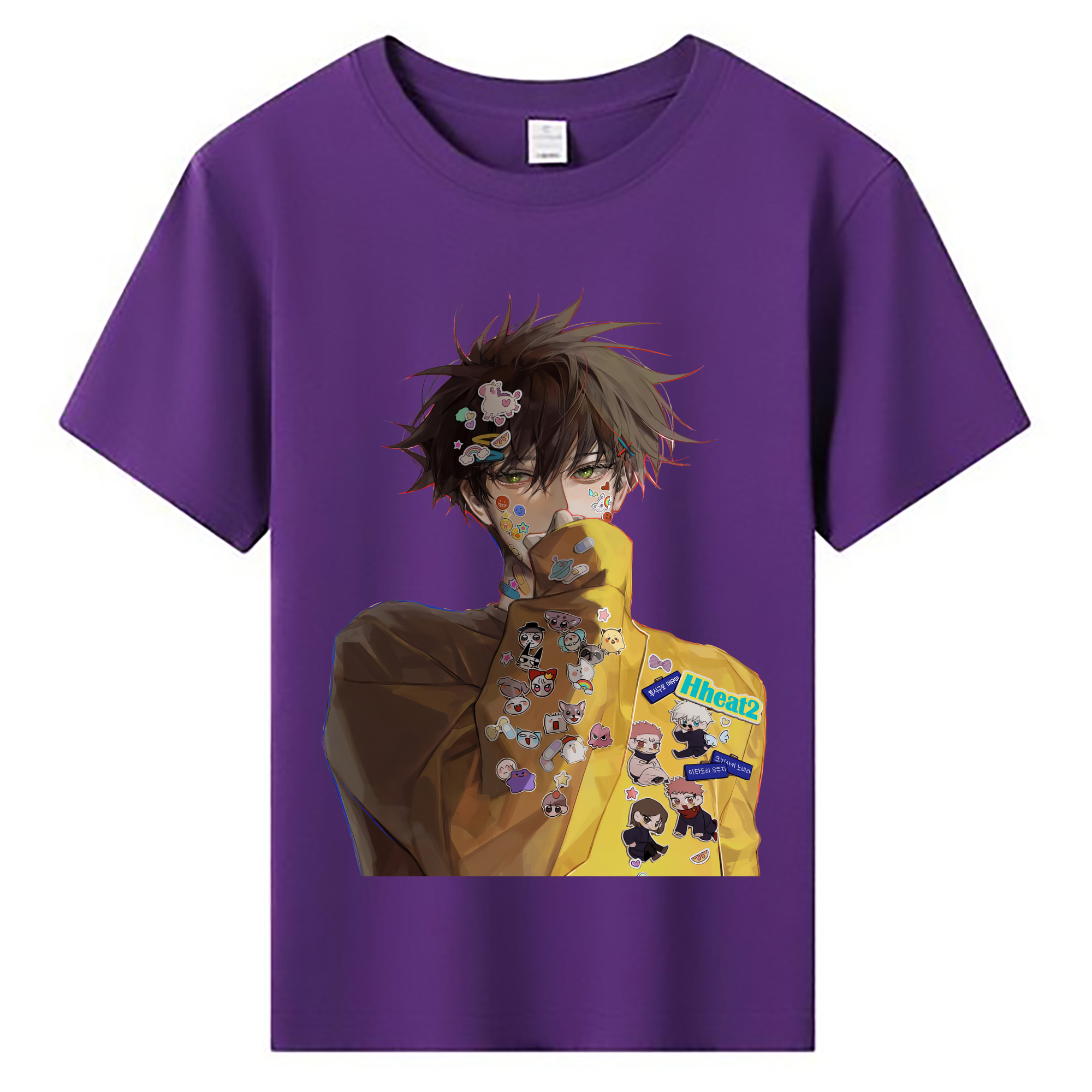 （画像用） 呪術廻戦 Jujutsu Kaisen 綿100％キッズTシャツ（フロントプリント）