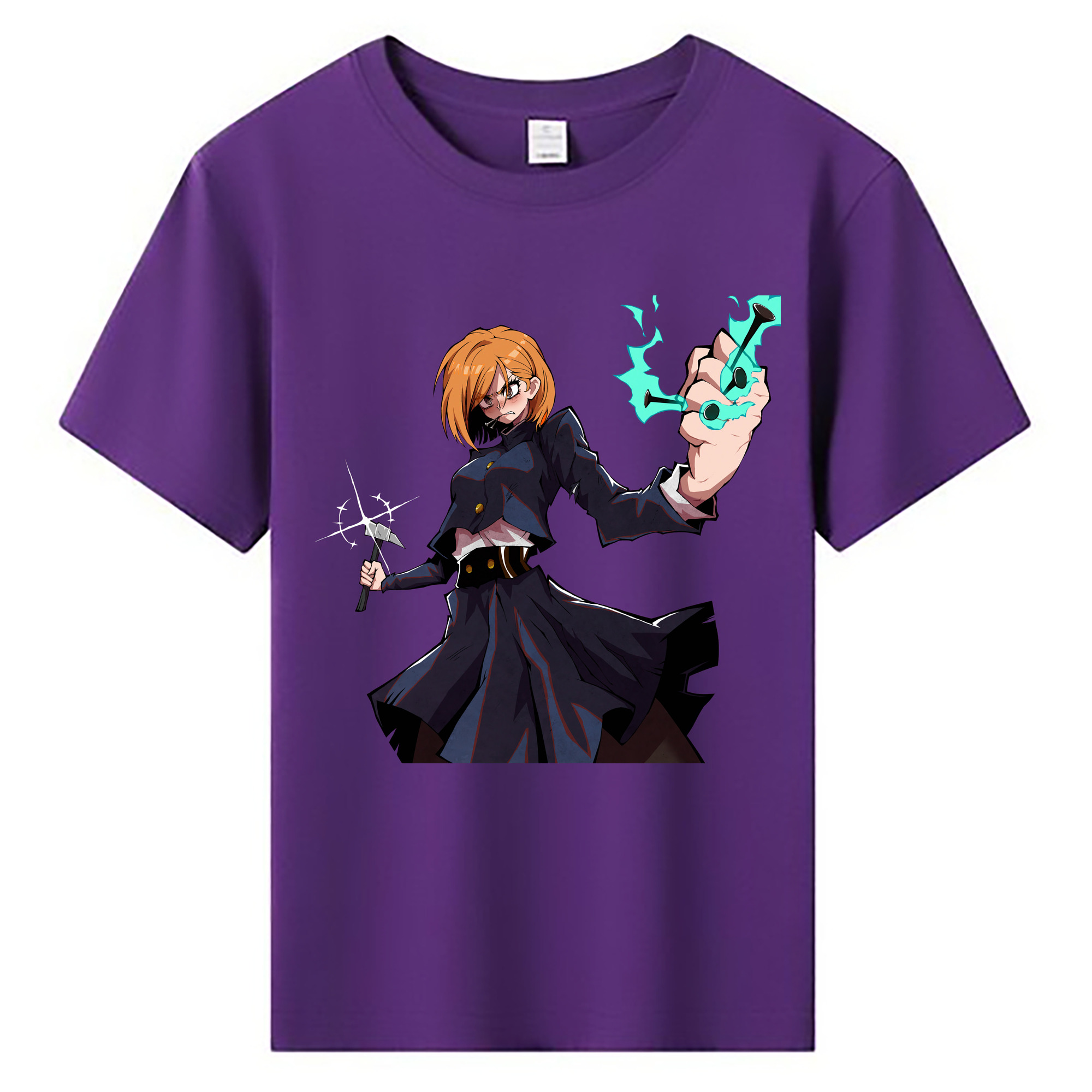 （画像用） 呪術廻戦 Jujutsu Kaisen 綿100％キッズTシャツ（フロントプリント）