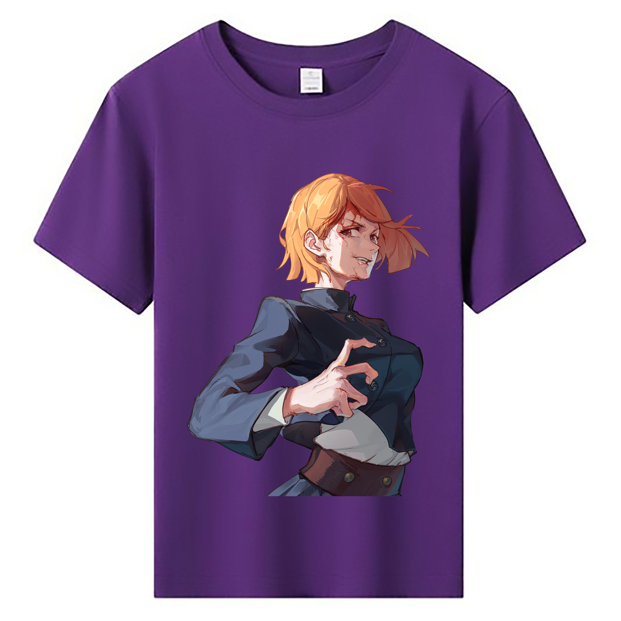 （画像用） 呪術廻戦 Jujutsu Kaisen 綿100％キッズTシャツ（フロントプリント）