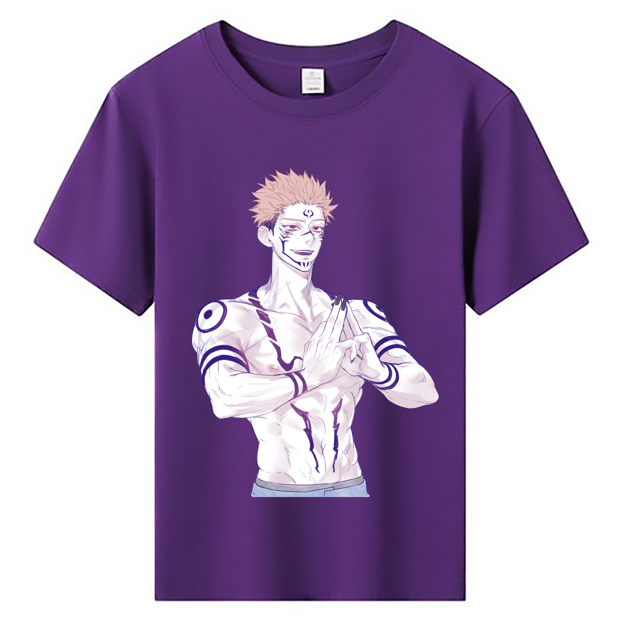 （画像用） 呪術廻戦 Jujutsu Kaisen 綿100％キッズTシャツ（フロントプリント）
