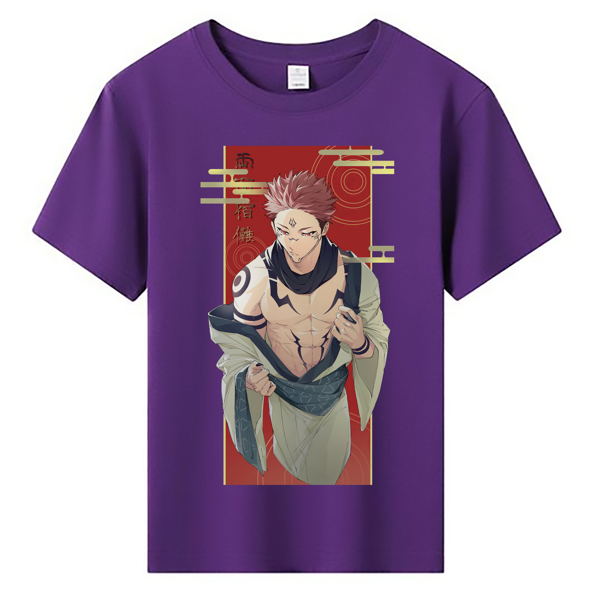 （画像用） 呪術廻戦 Jujutsu Kaisen 綿100％キッズTシャツ（フロントプリント）