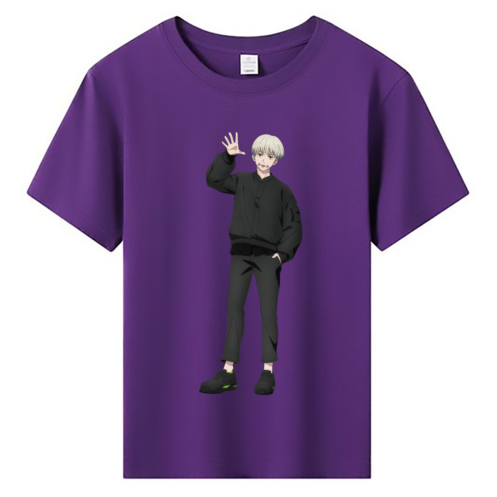 （画像用） 呪術廻戦 Jujutsu Kaisen 綿100％キッズTシャツ（フロントプリント）