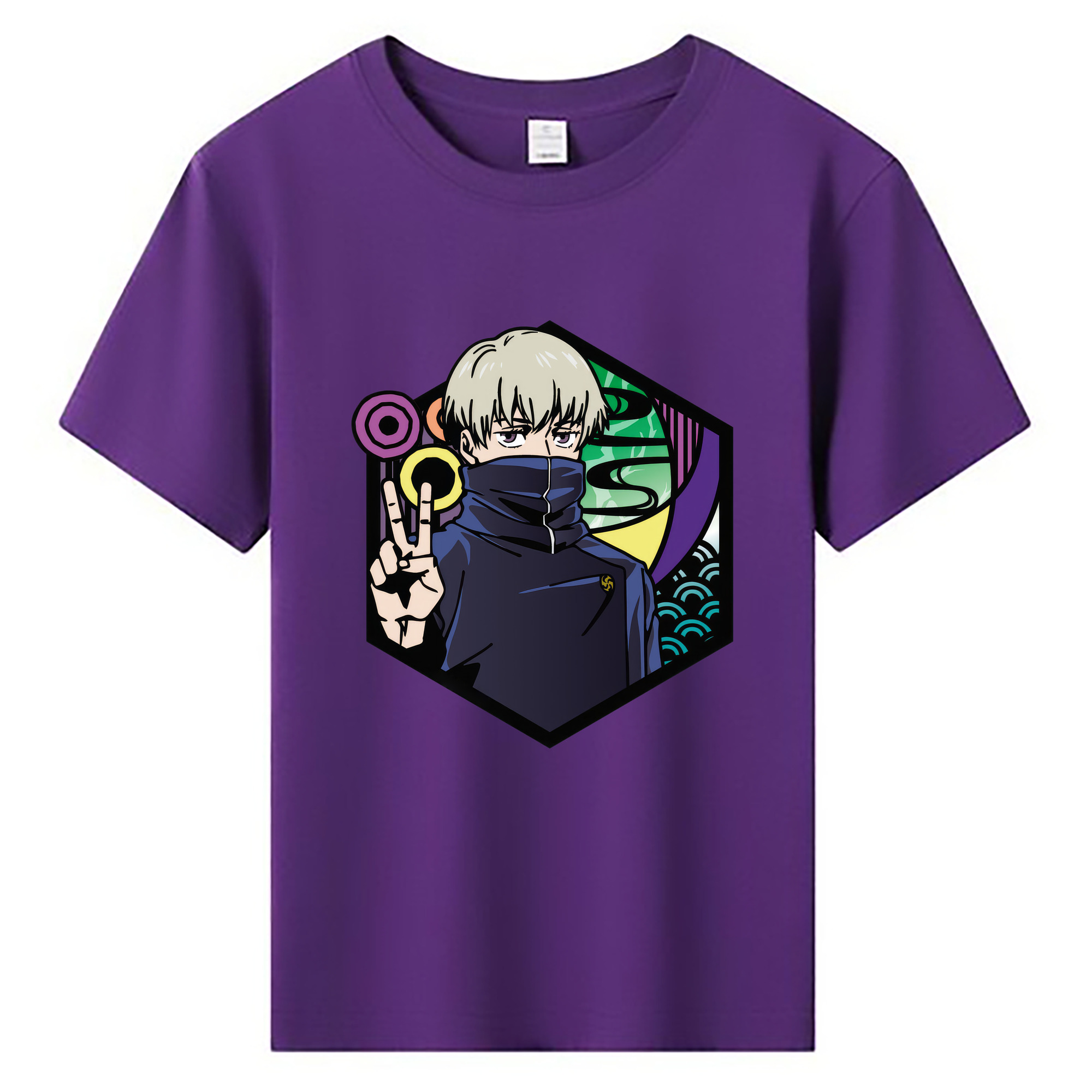 （画像用） 呪術廻戦 Jujutsu Kaisen 綿100％キッズTシャツ（フロントプリント）
