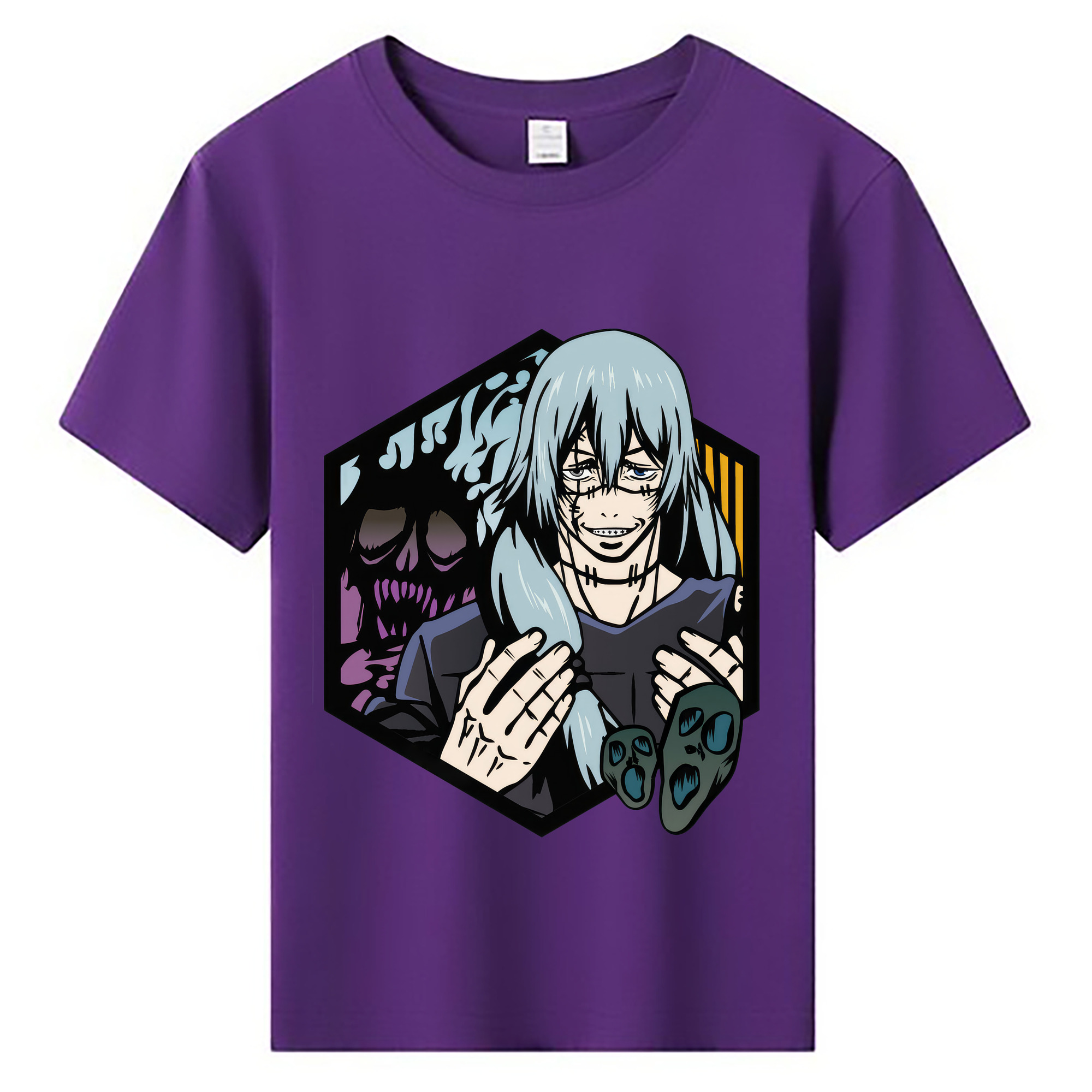 （画像用） 呪術廻戦 Jujutsu Kaisen 綿100％キッズTシャツ（フロントプリント）