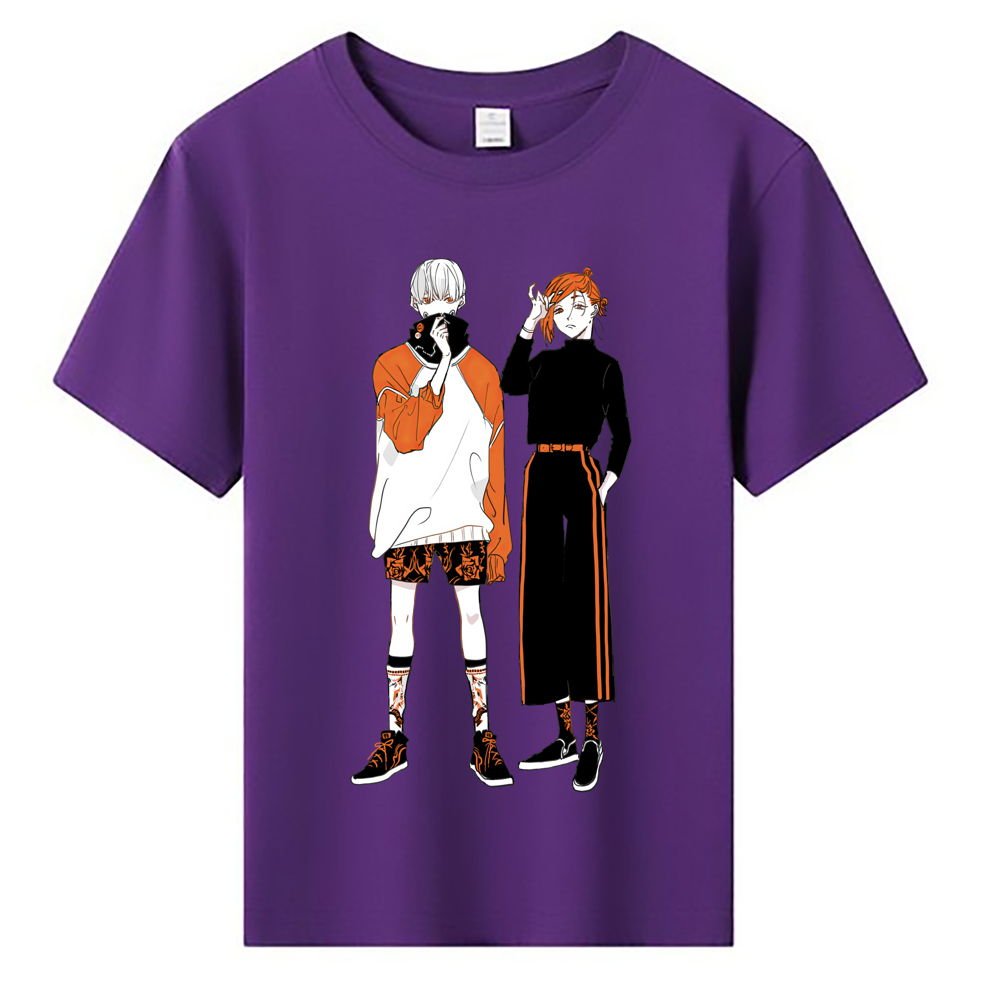 （画像用） 呪術廻戦 Jujutsu Kaisen 綿100％キッズTシャツ（フロントプリント）