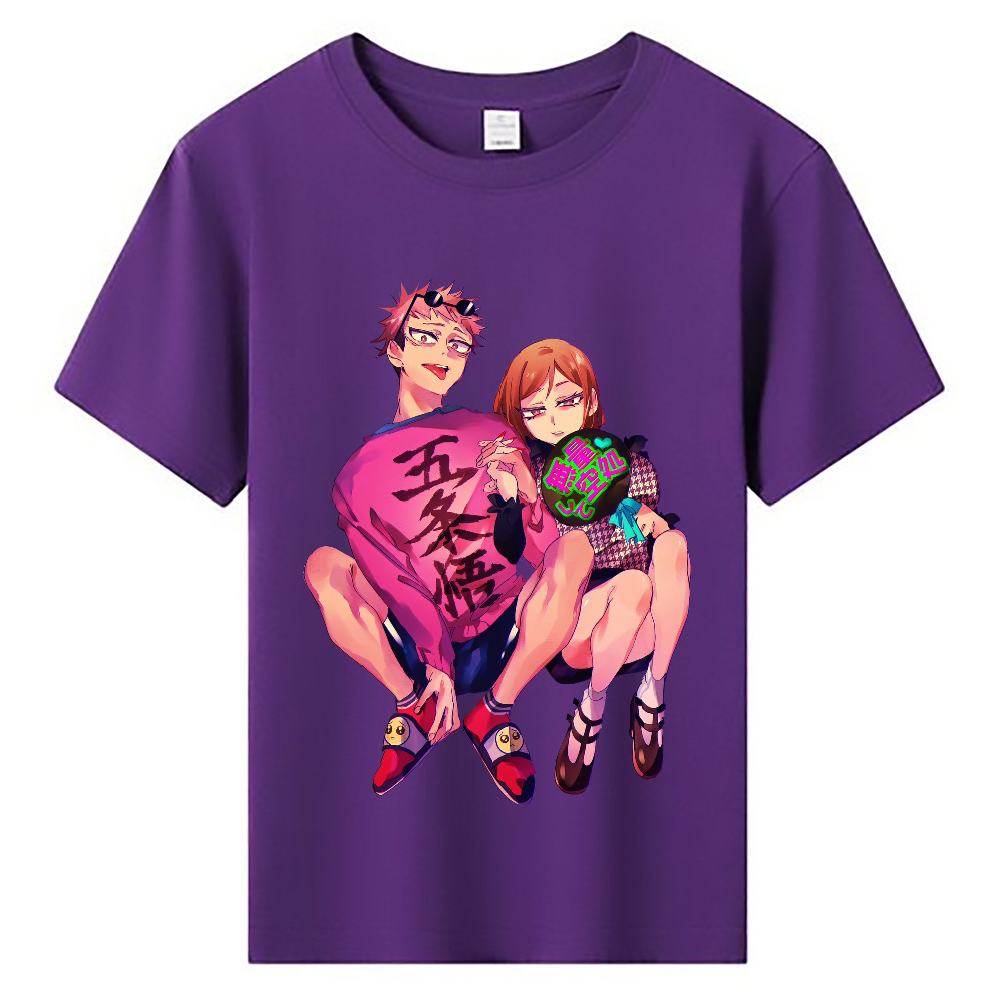 （画像用） 呪術廻戦 Jujutsu Kaisen 綿100％キッズTシャツ（フロントプリント）