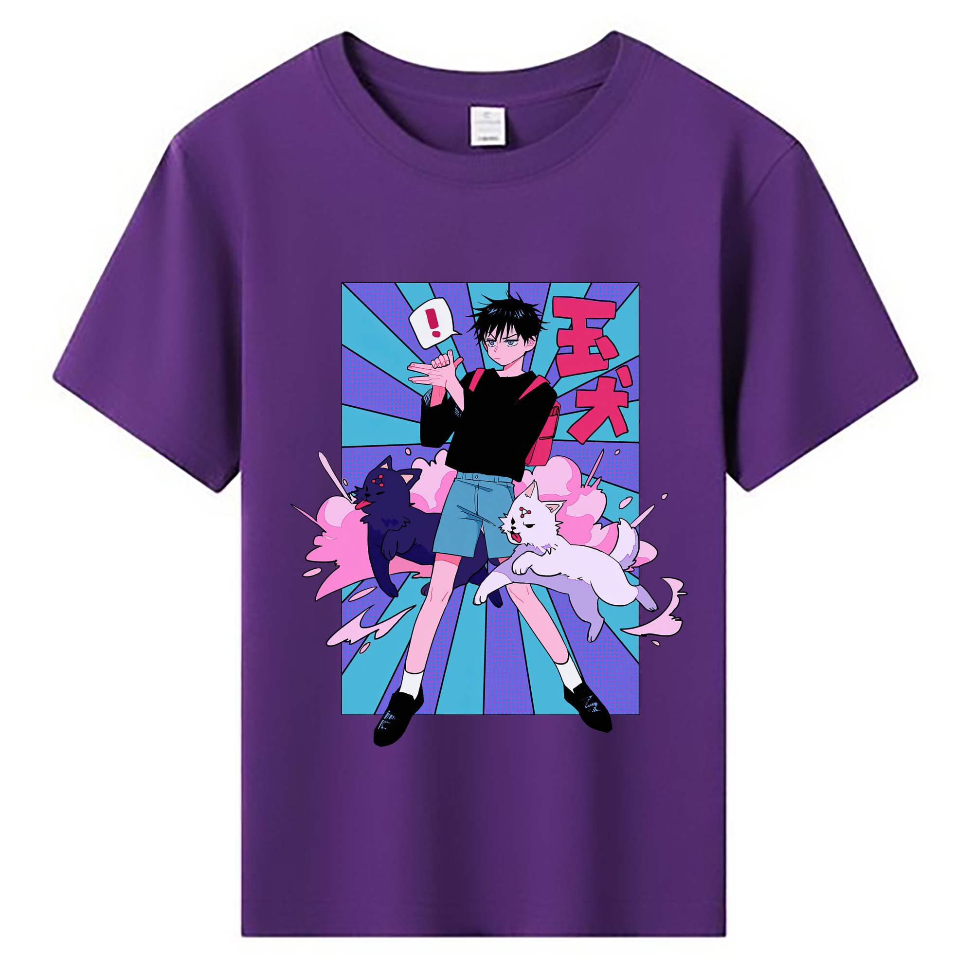 （画像用） 呪術廻戦 Jujutsu Kaisen 綿100％キッズTシャツ（フロントプリント）