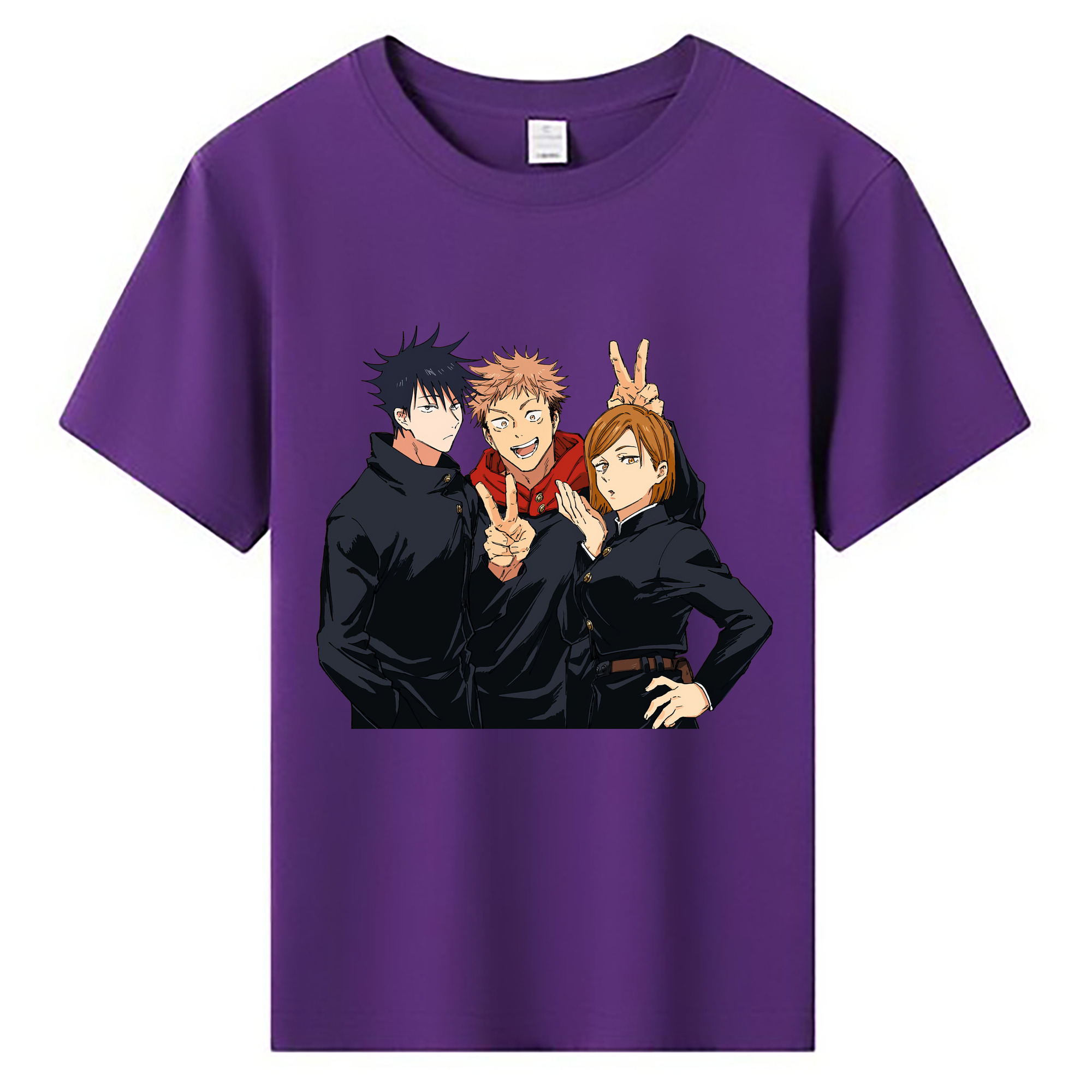 （画像用） 呪術廻戦 Jujutsu Kaisen 綿100％キッズTシャツ（フロントプリント）