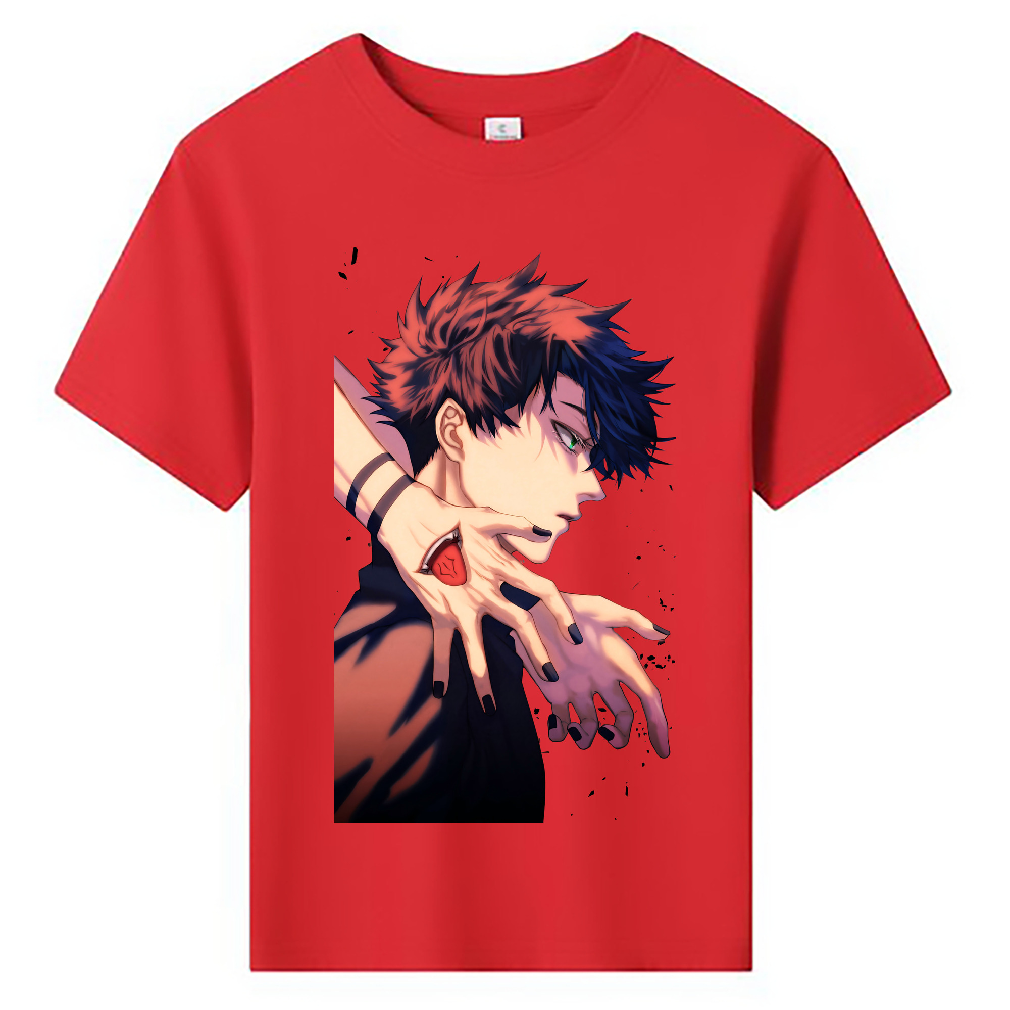 （画像用） 呪術廻戦 Jujutsu Kaisen 綿100％キッズTシャツ（フロントプリント）
