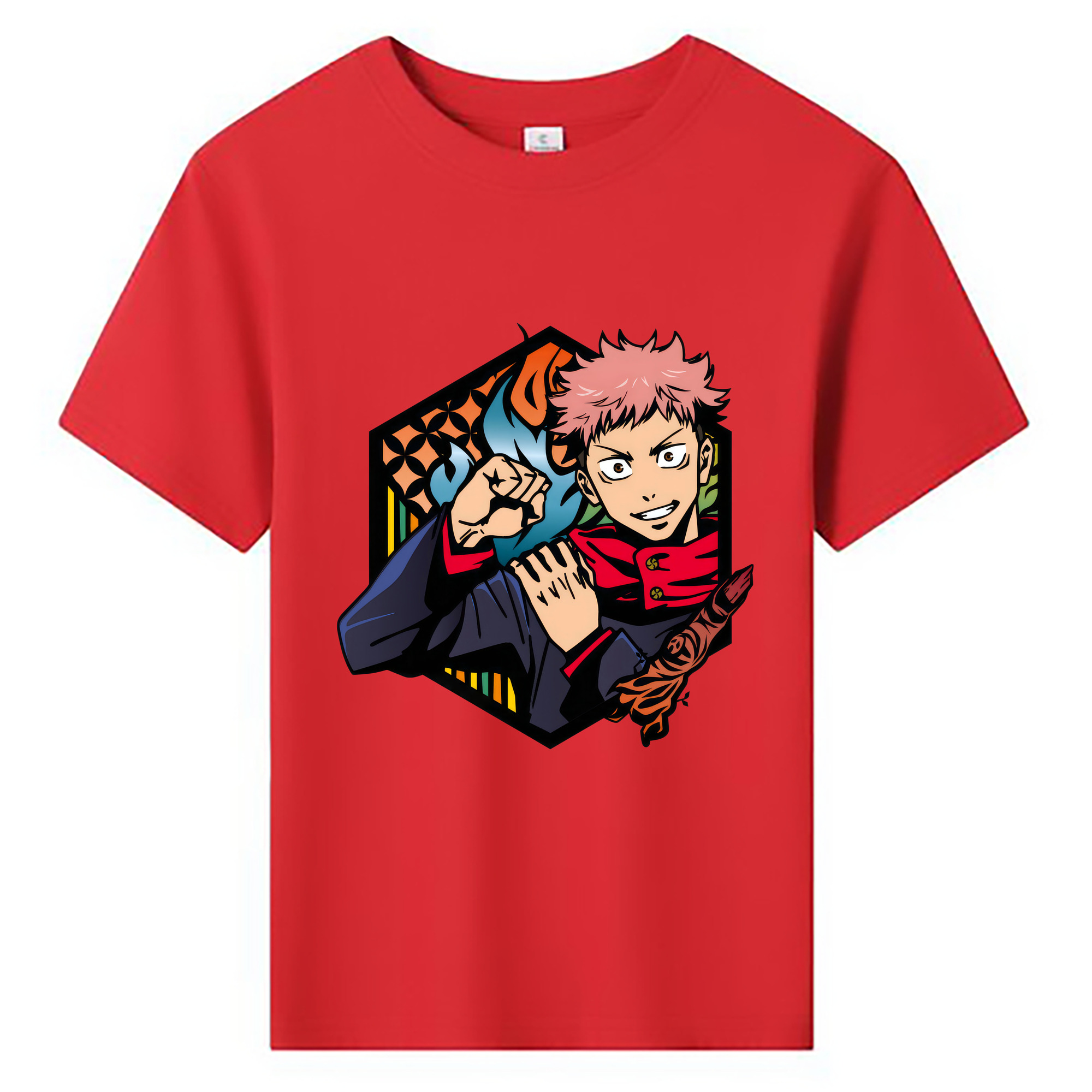 （画像用） 呪術廻戦 Jujutsu Kaisen 綿100％キッズTシャツ（フロントプリント）
