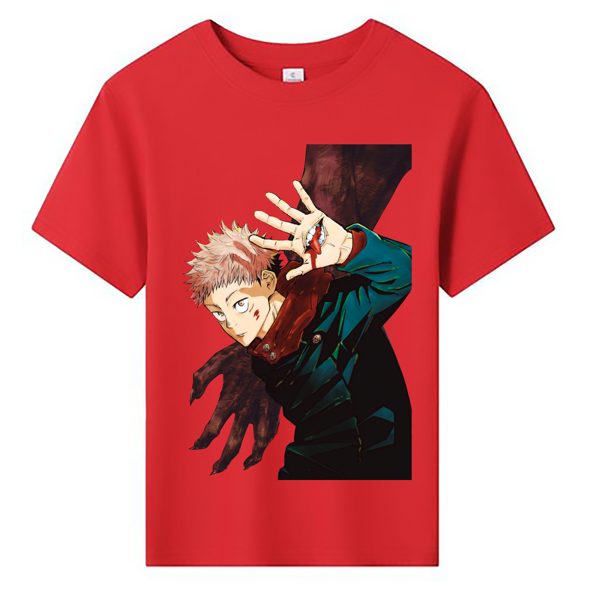 （画像用） 呪術廻戦 Jujutsu Kaisen 綿100％キッズTシャツ（フロントプリント）