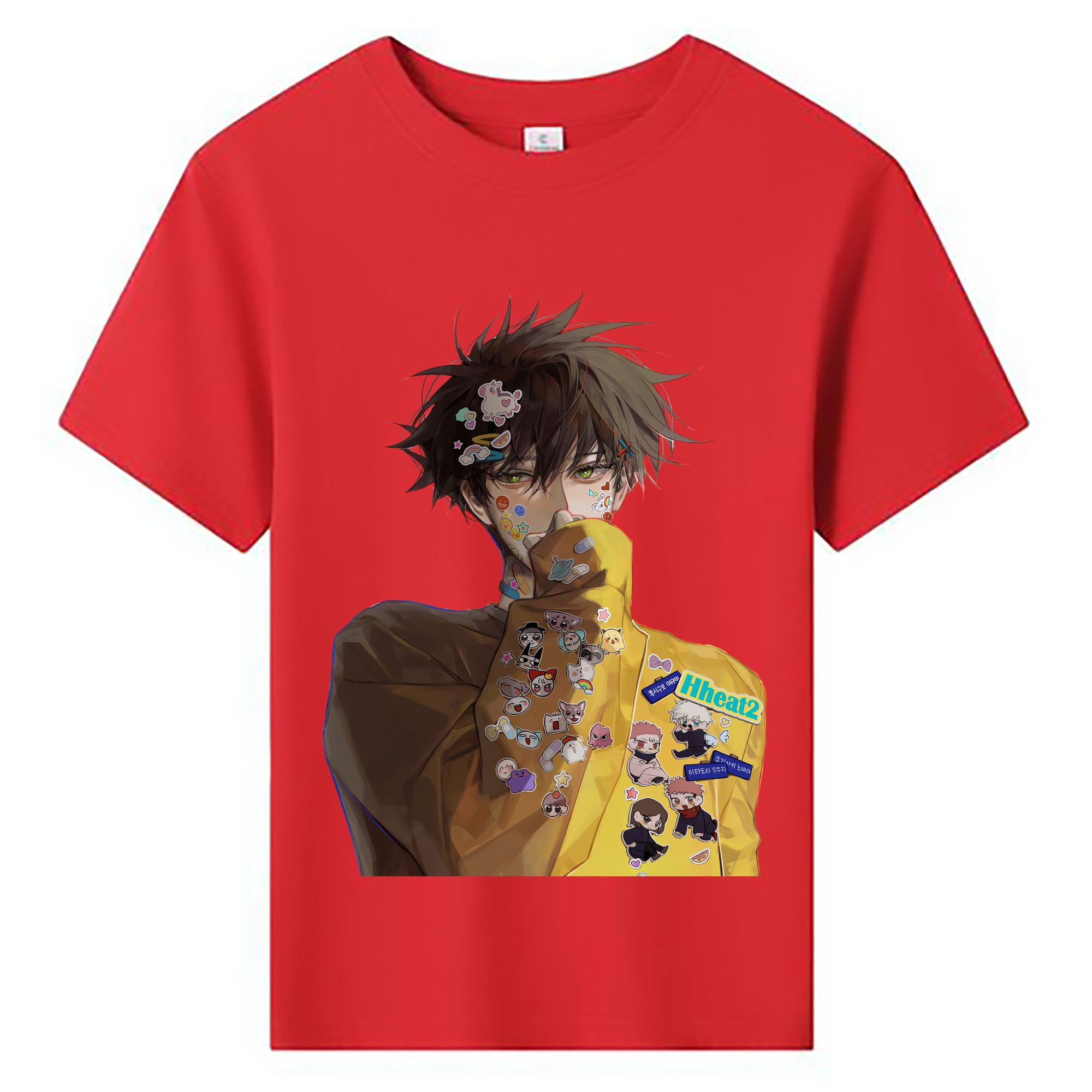 （画像用） 呪術廻戦 Jujutsu Kaisen 綿100％キッズTシャツ（フロントプリント）
