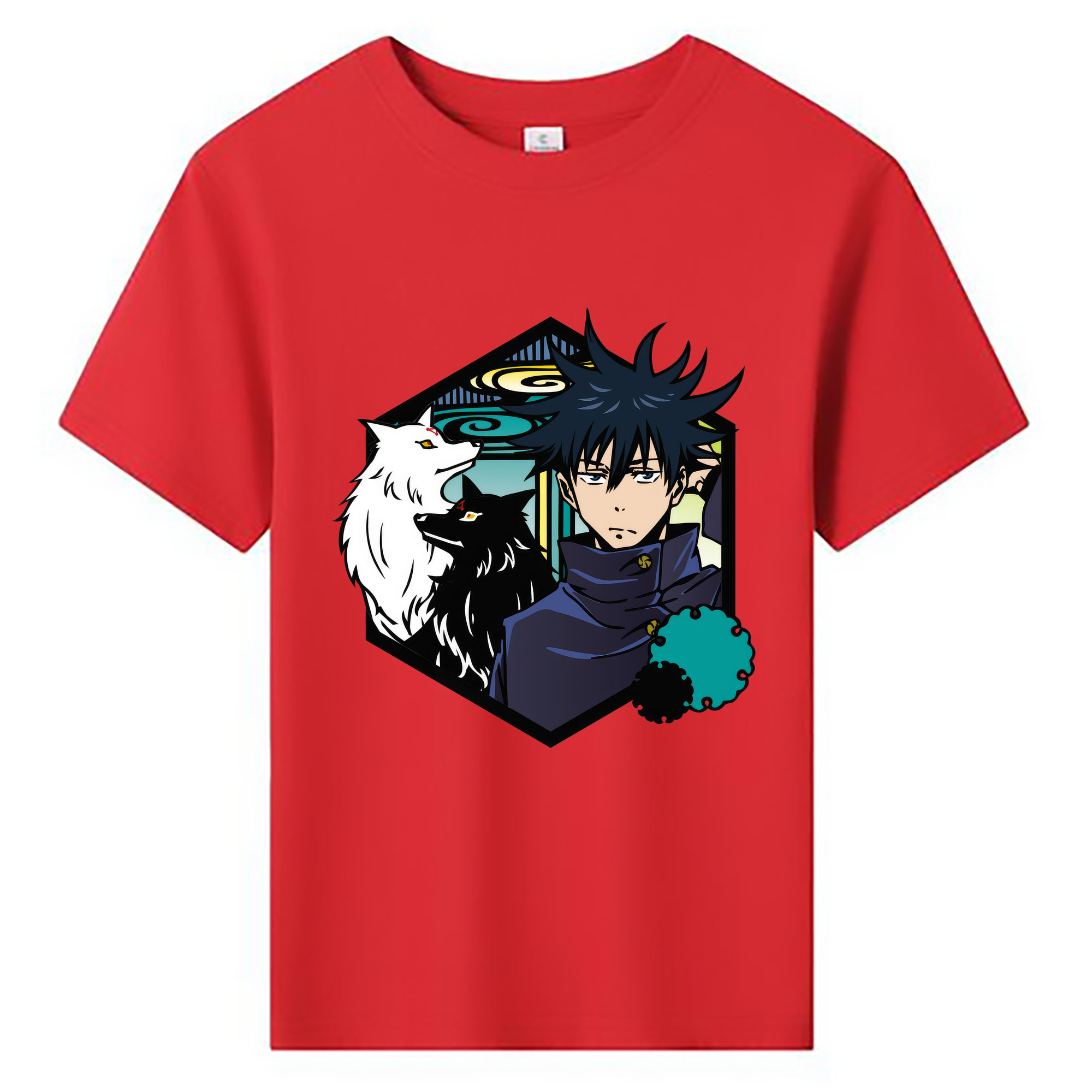 （画像用） 呪術廻戦 Jujutsu Kaisen 綿100％キッズTシャツ（フロントプリント）