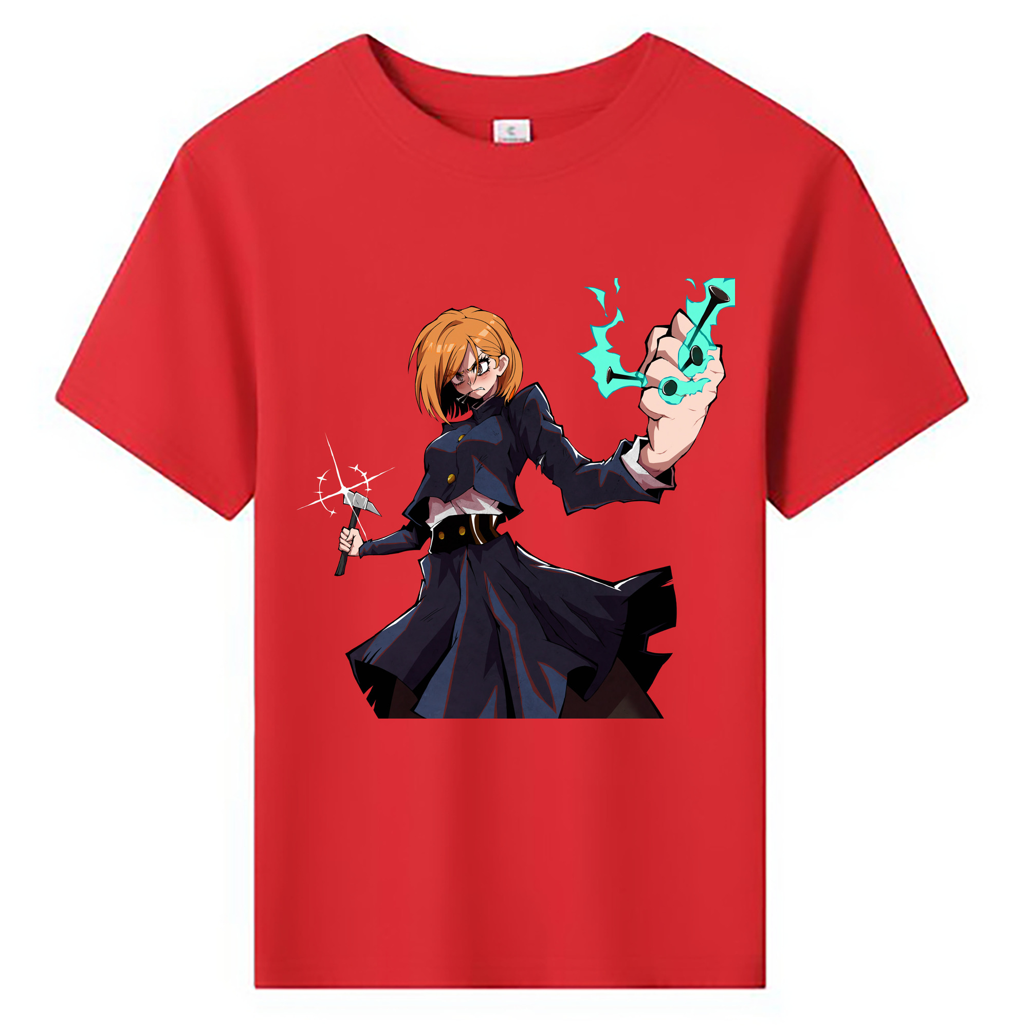 （画像用） 呪術廻戦 Jujutsu Kaisen 綿100％キッズTシャツ（フロントプリント）