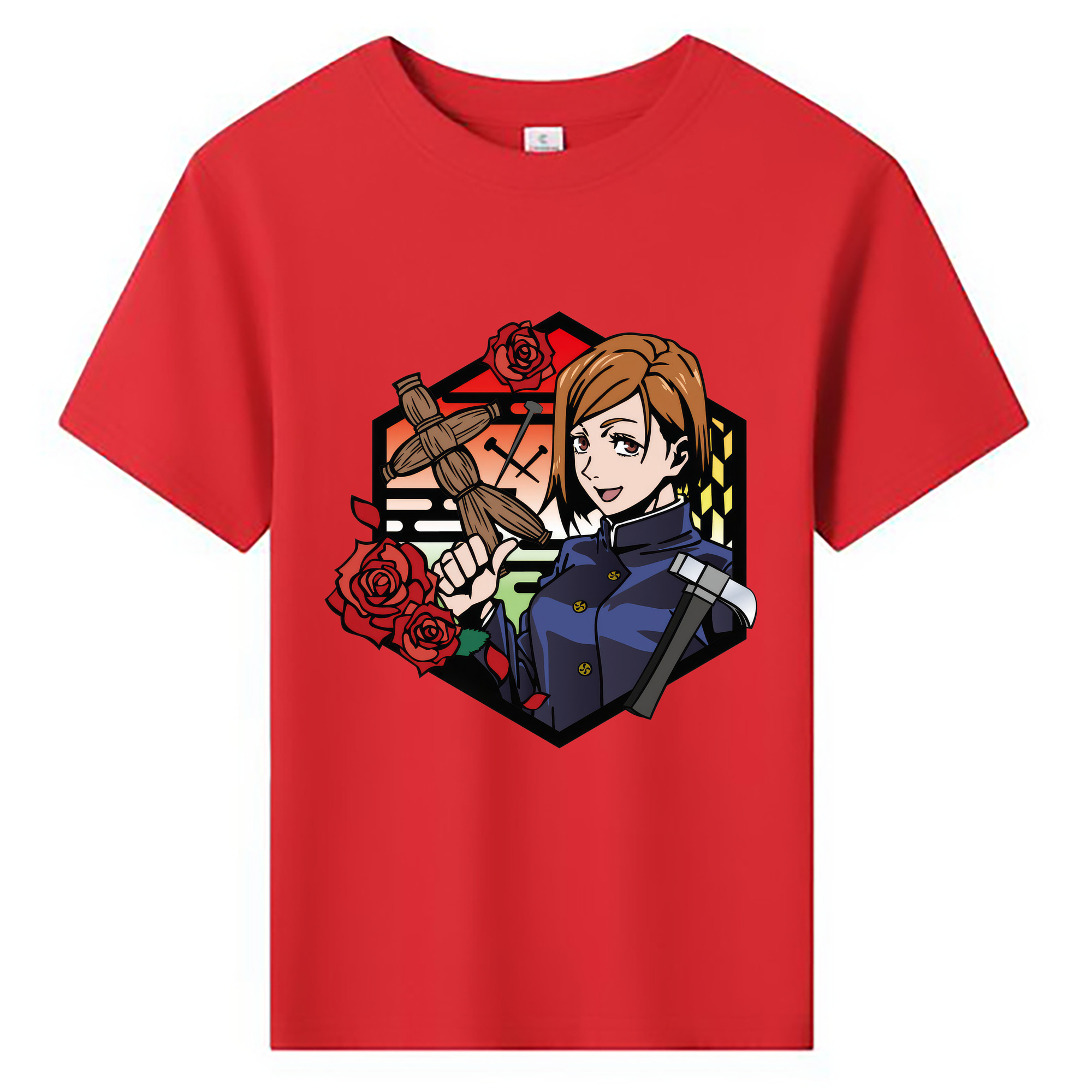 （画像用） 呪術廻戦 Jujutsu Kaisen 綿100％キッズTシャツ（フロントプリント）