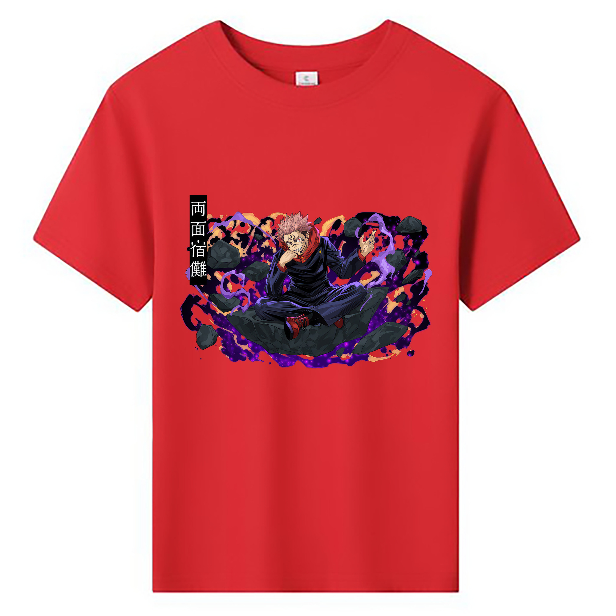 （画像用） 呪術廻戦 Jujutsu Kaisen 綿100％キッズTシャツ（フロントプリント）